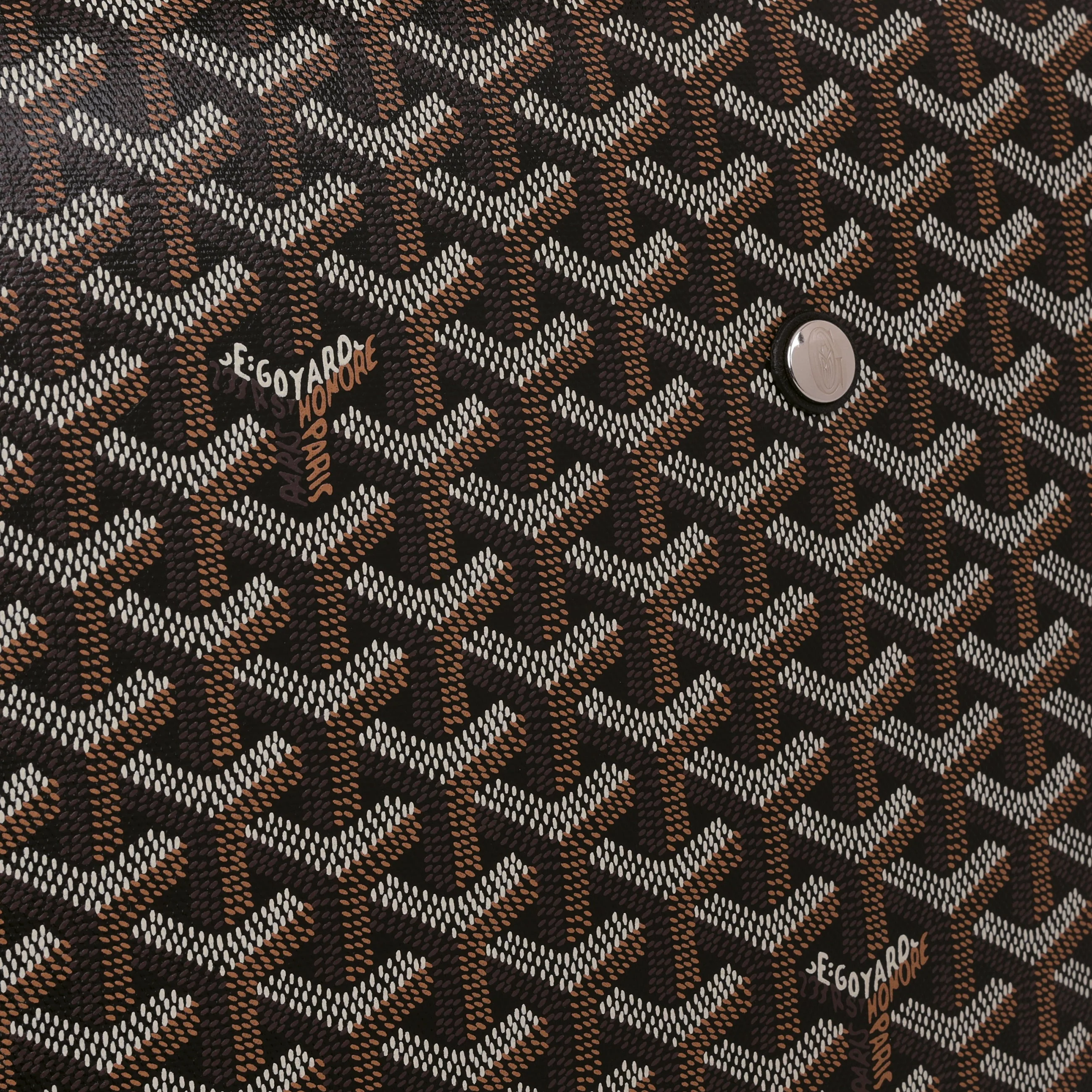 Goyard Capetien MM Messenger Bag - Black Goyardine | Palladium Hardware - Image 6