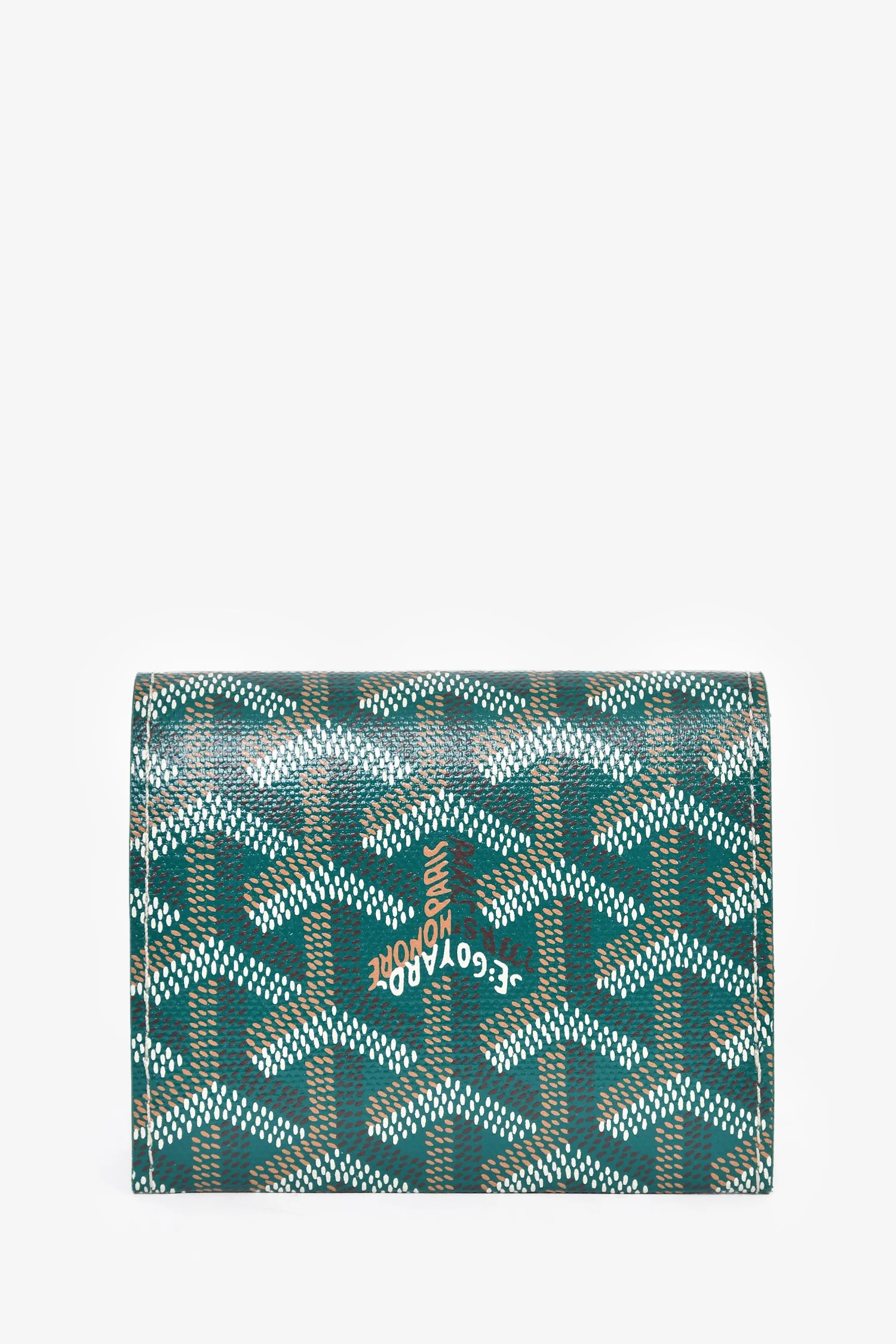 Goyard Green Coated Canvas 'Marigny' Compact Wallet - Image 2