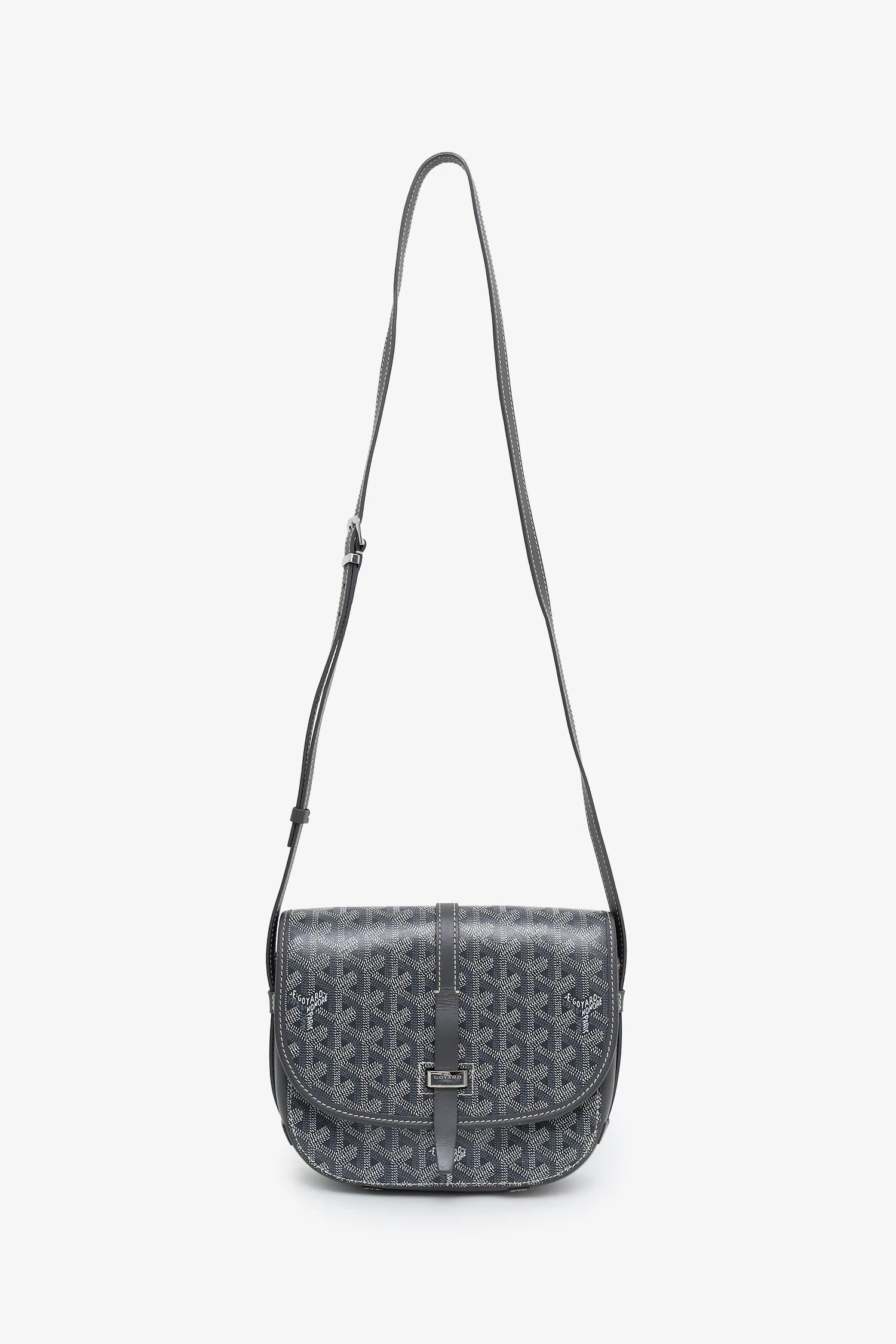 Goyard Grey Goyardine Belvedere II PM Messenger Bag - Image 6