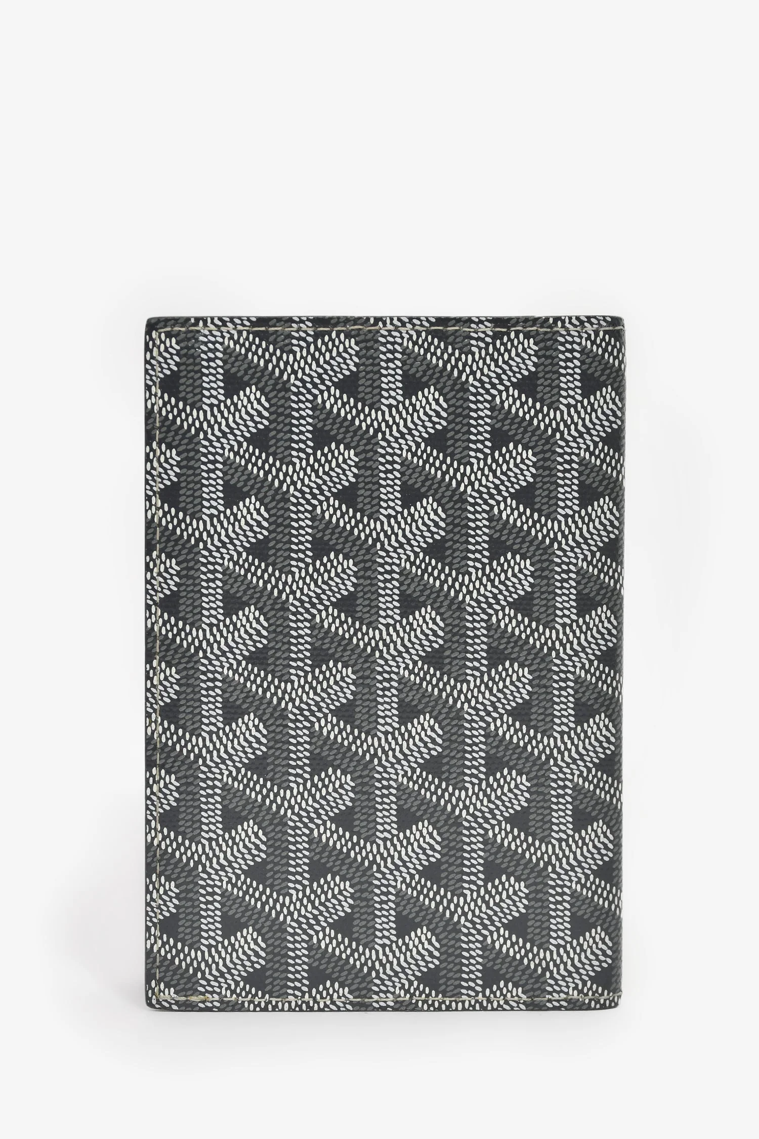 Goyard Grey Goyardine Leather Grenelle Passport Holder - Image 2