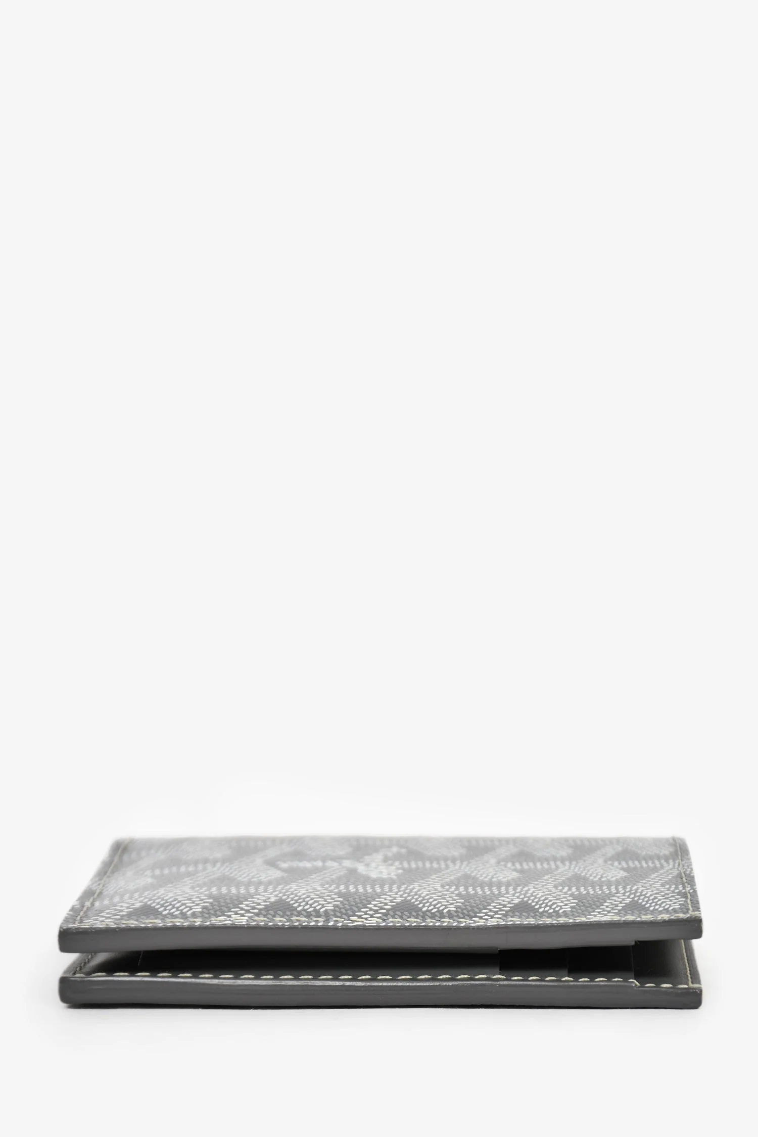Goyard Grey Goyardine Leather 'Saint-Pierre' Card Wallet - Image 4