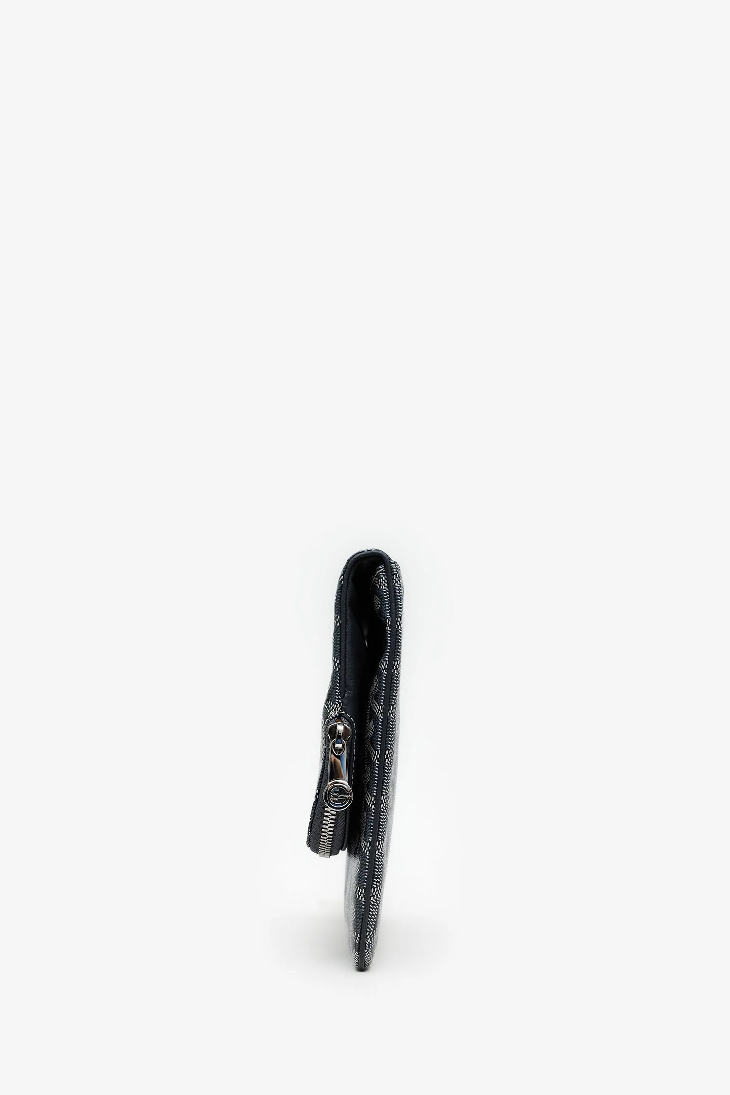 Goyard Grey Goyardine Leather 'Sainte Marie' GM Clutch - Image 3