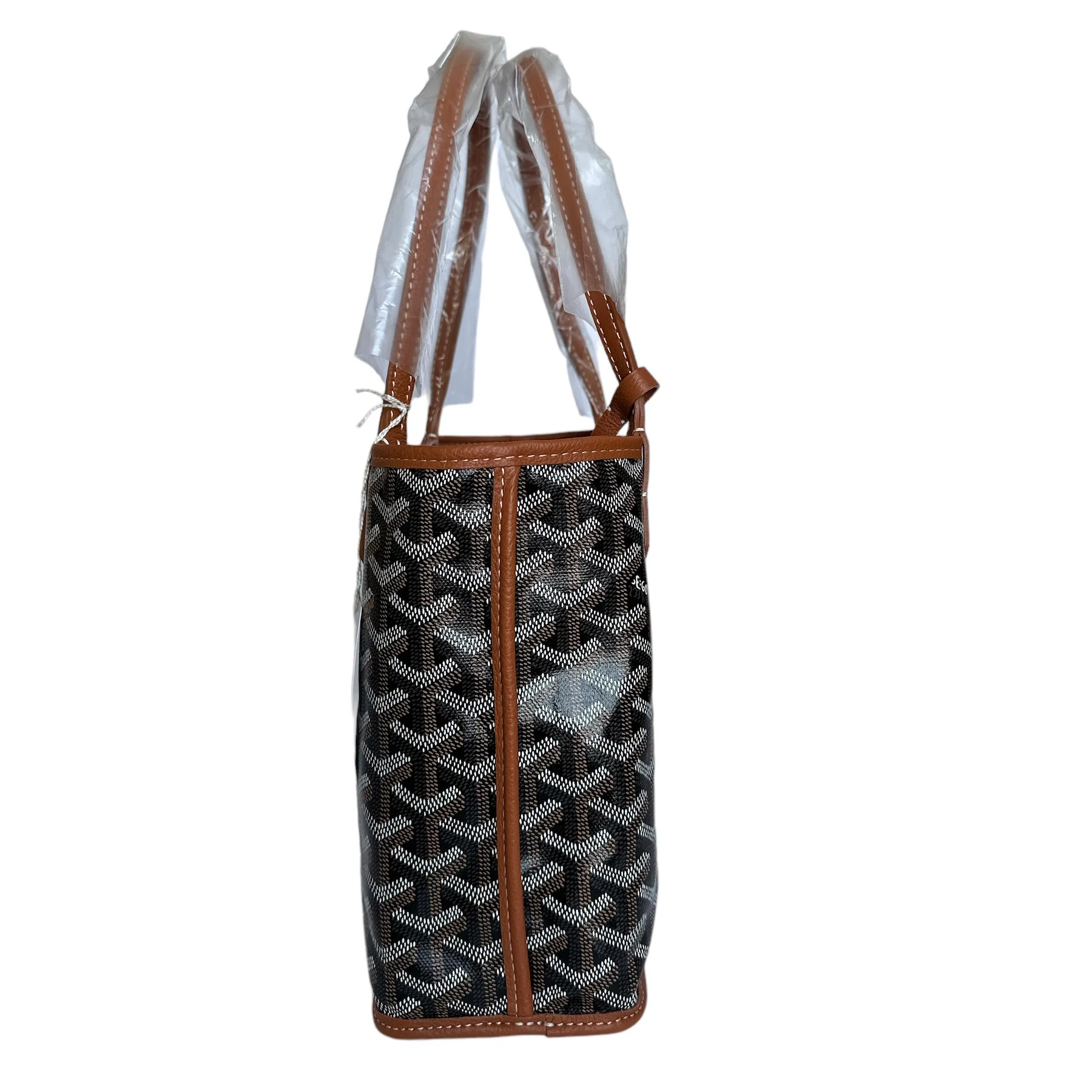 Goyard Mini Anjou Tote - Black/Tan (NWT) - Image 6