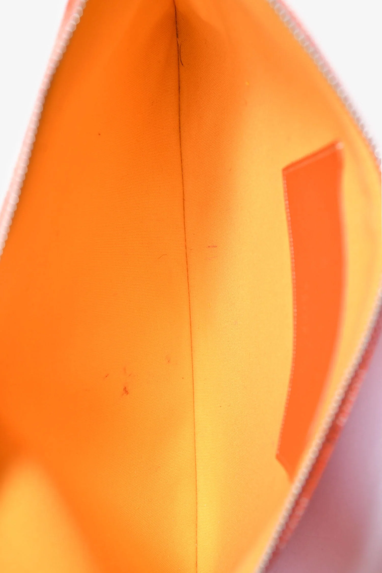 Goyard Orange Goyardine Zip Senat Pouch MM - Image 6