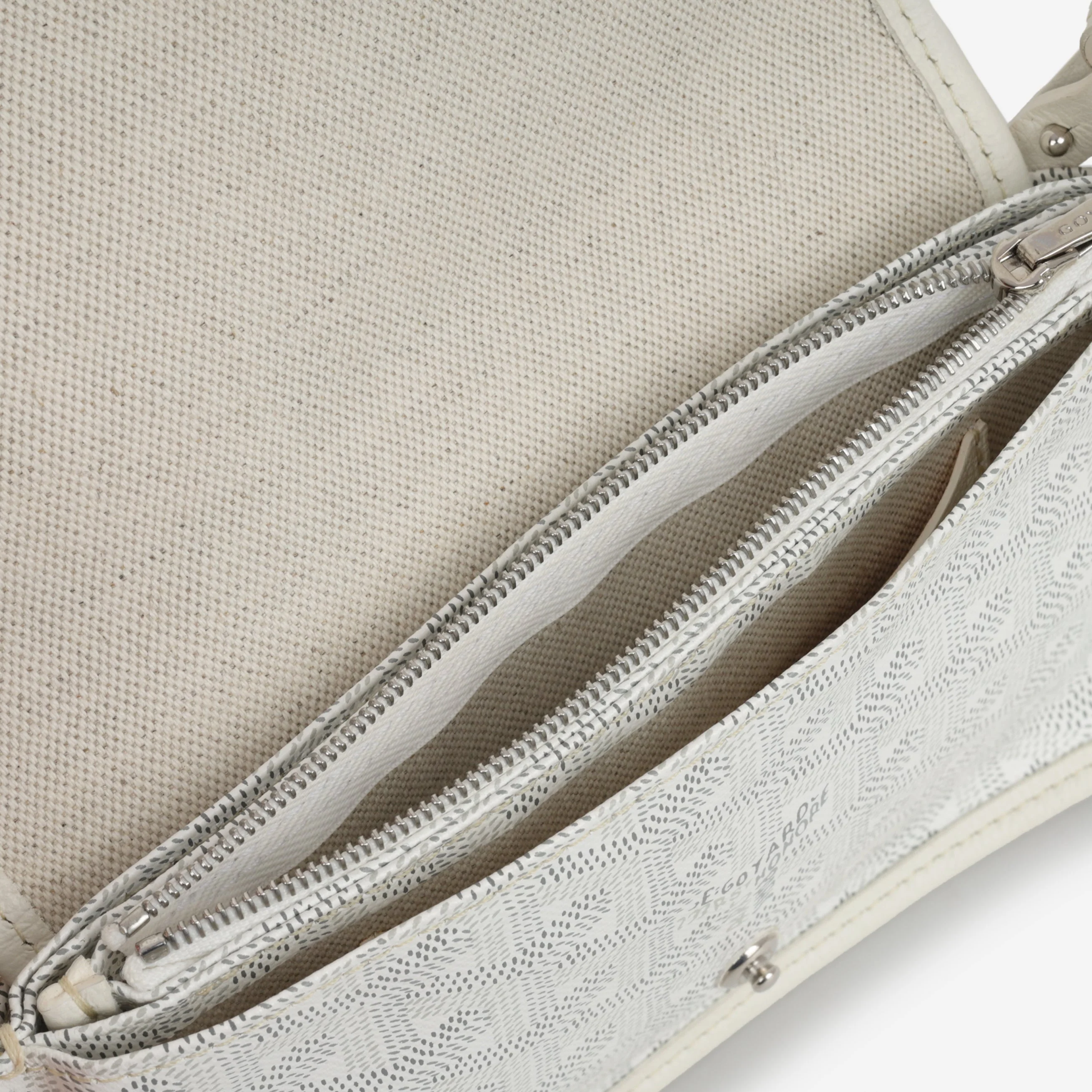 Goyard Plumet Pocket Wallet Crossbody - White (NWT) - Image 6
