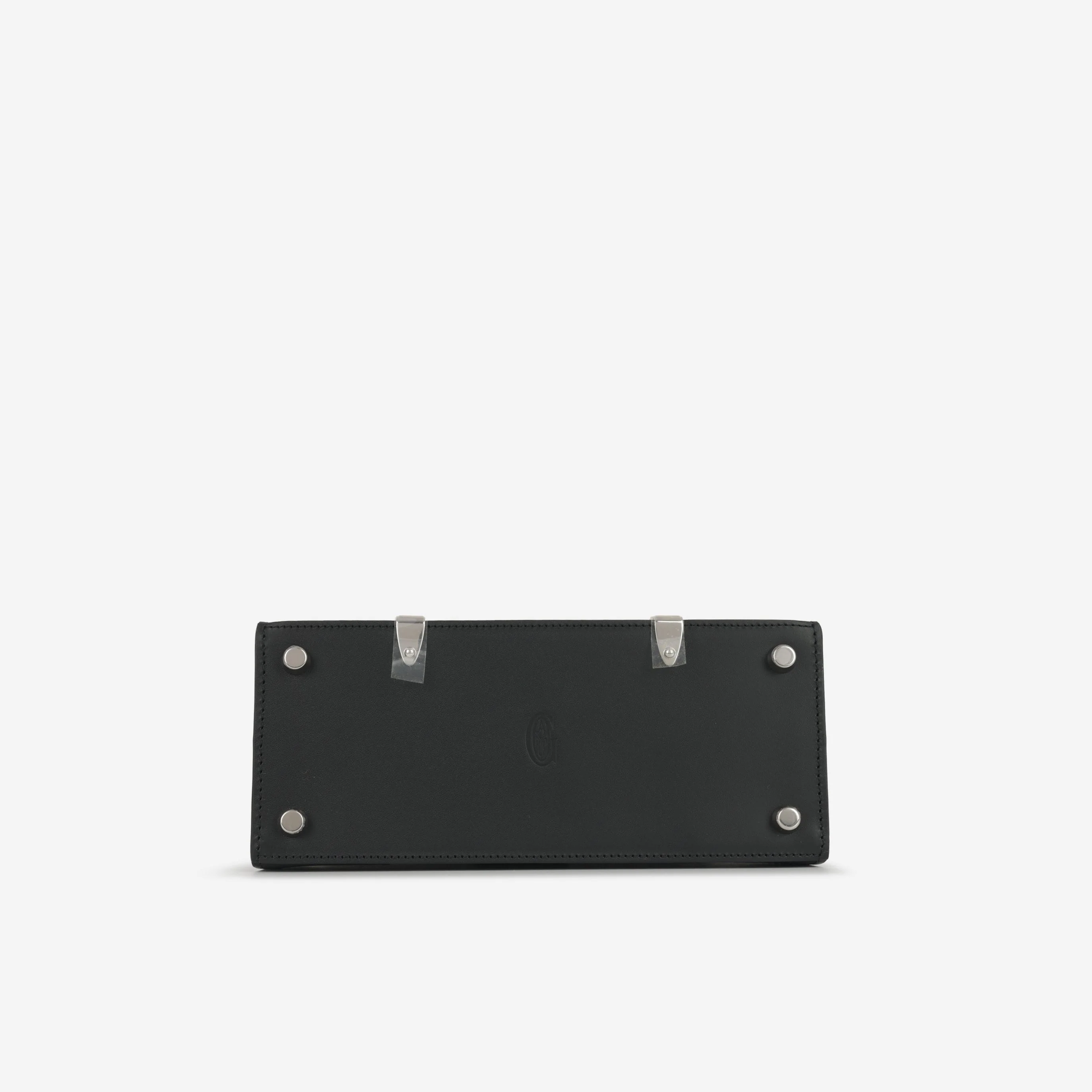 Goyard Saïgon Structuré Mini Bag - Black Goyardine Canvas | Palladium Hardware - Image 4