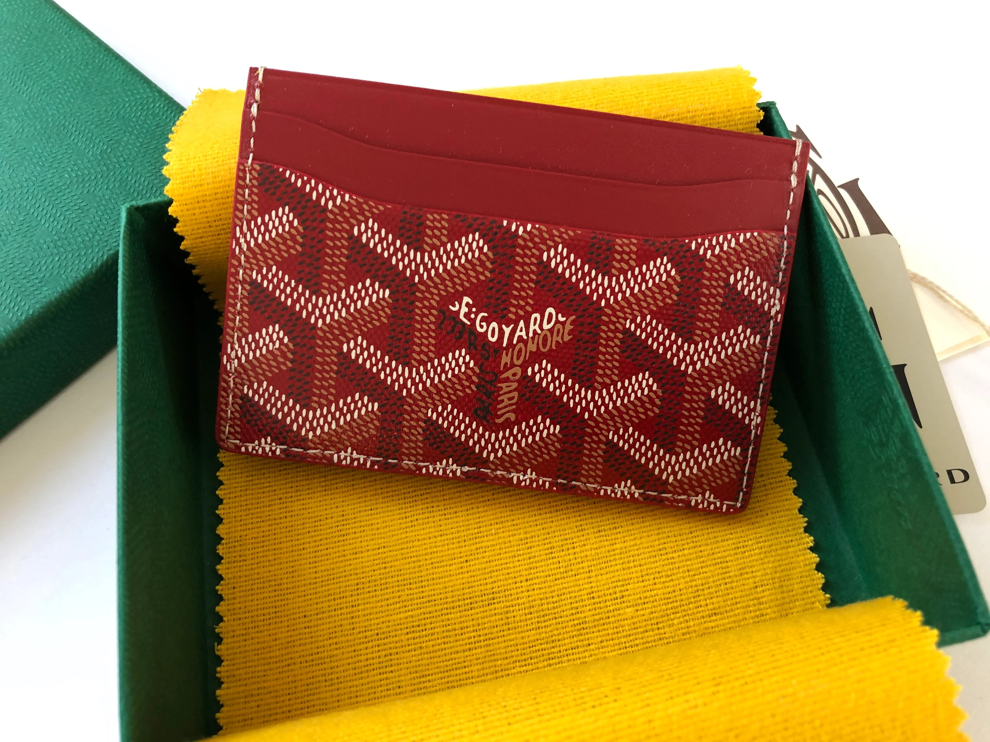 Goyard Saint Sulpice Card Holder - Red (NWT) - Image 3