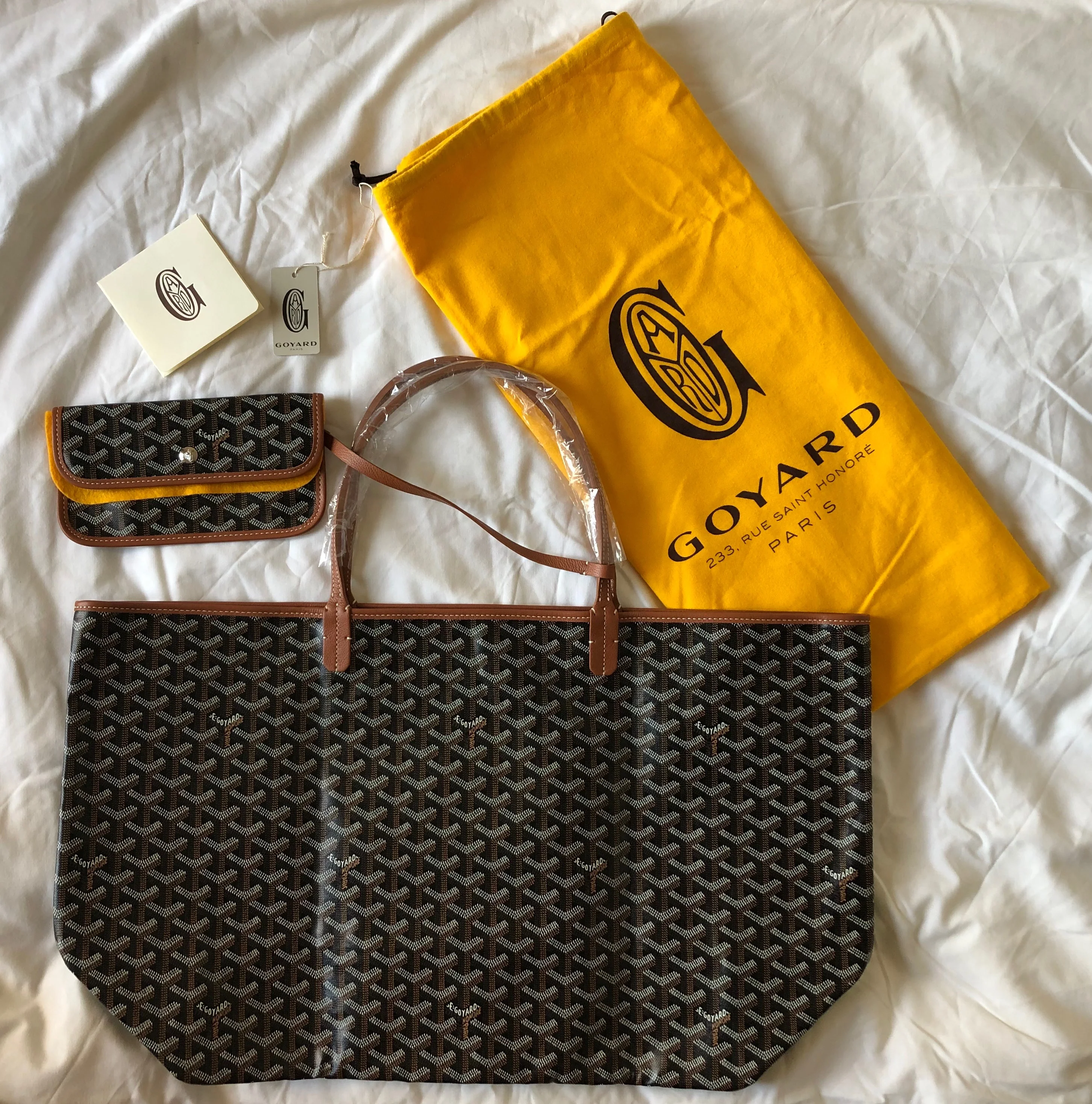 Goyard St. Louis Black with Tan Trim GM Tote (NWT) - Image 2