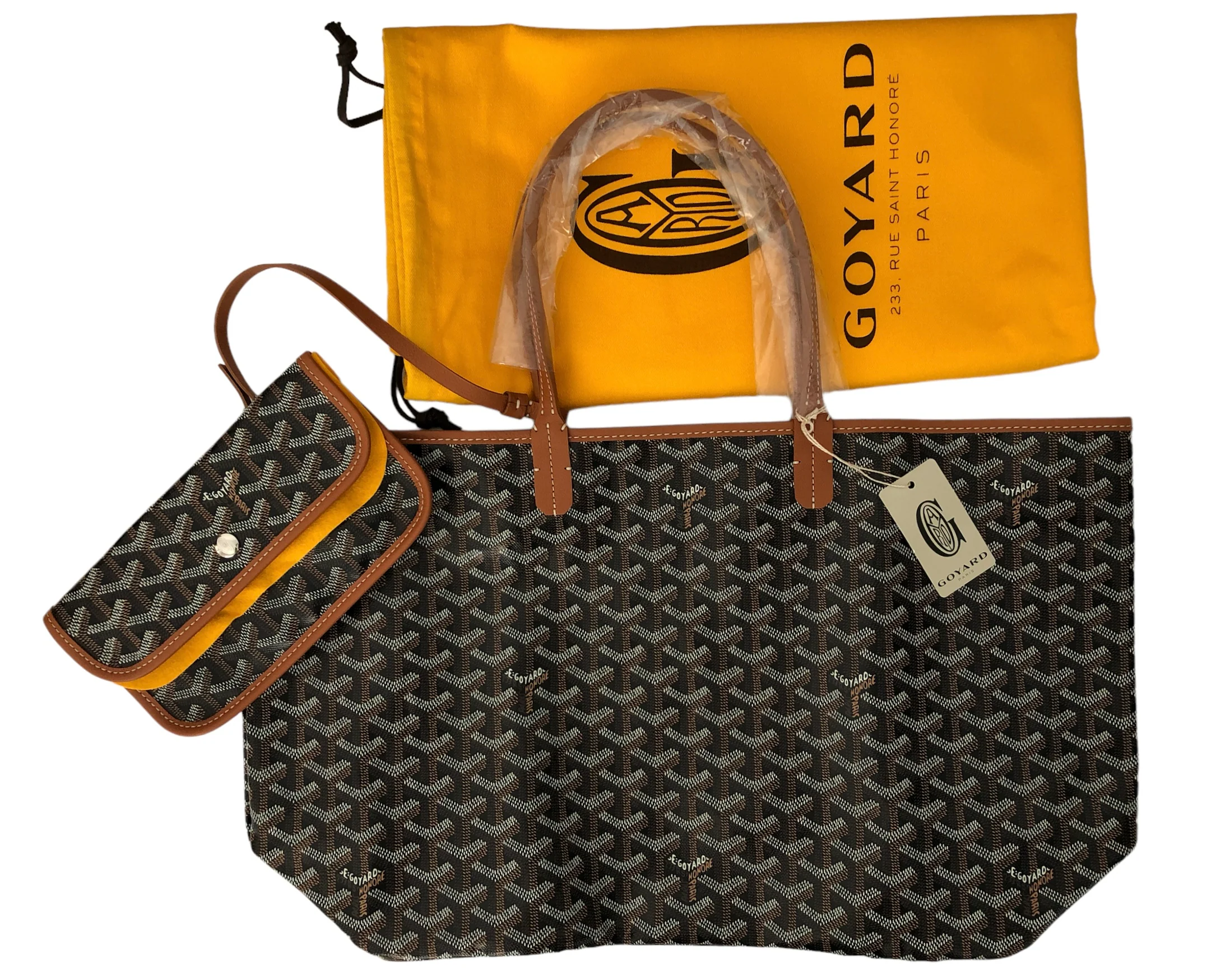 Goyard St. Louis Black with Tan Trim PM (NWT) - Image 2