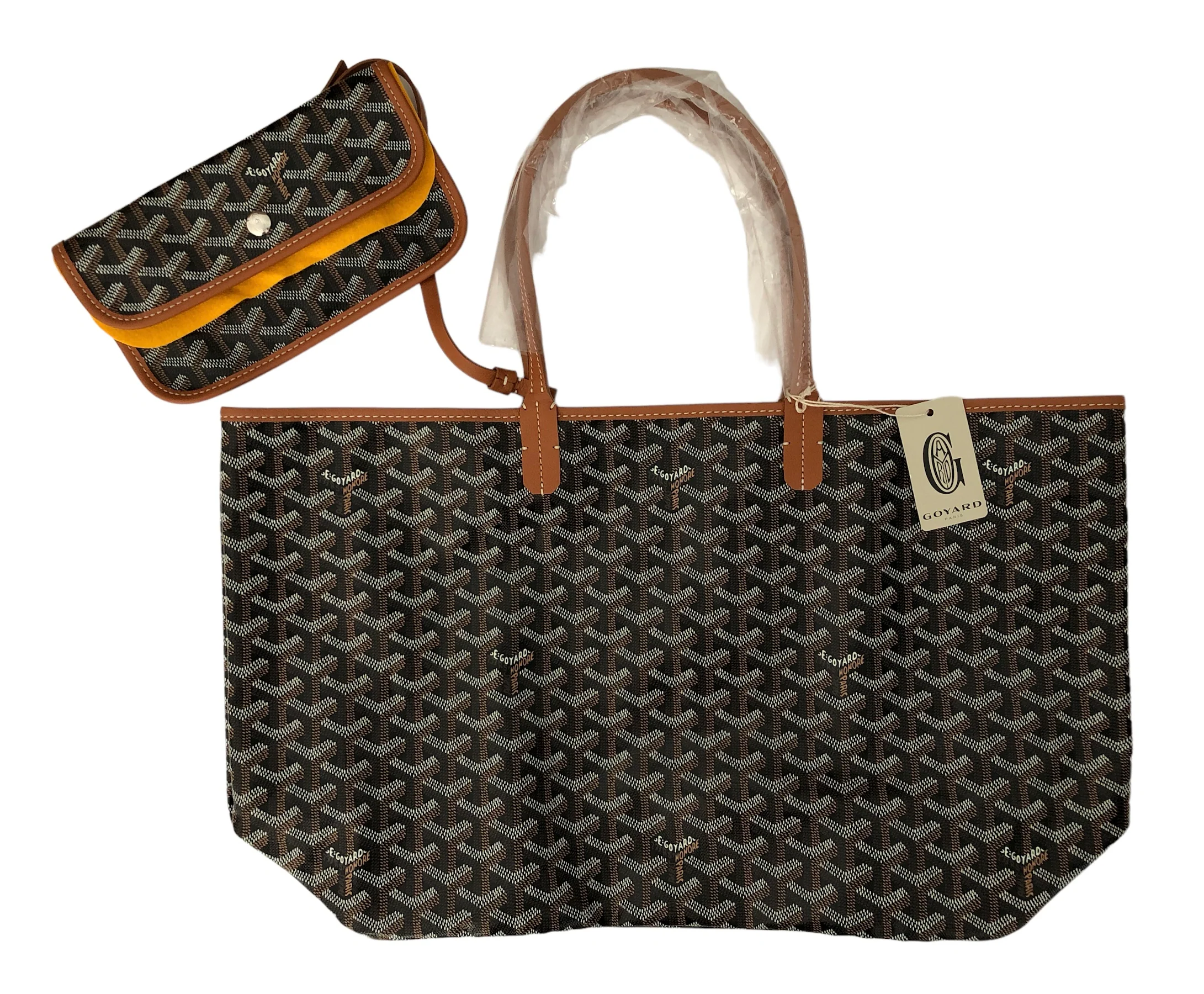 Goyard St. Louis Black with Tan Trim PM (NWT) - Image 3