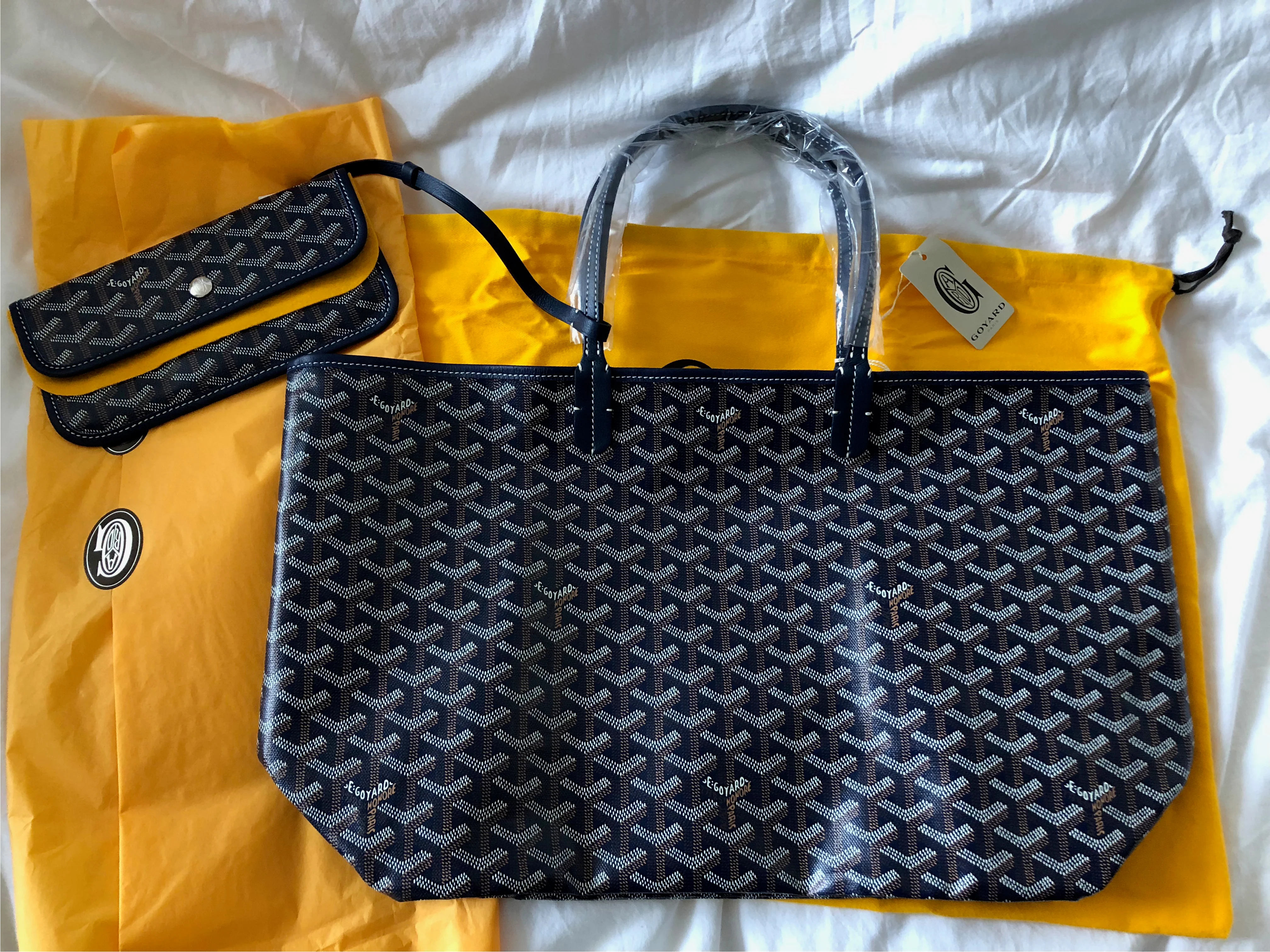 Goyard St. Louis Navy Blue PM Tote (NWT) - Image 3
