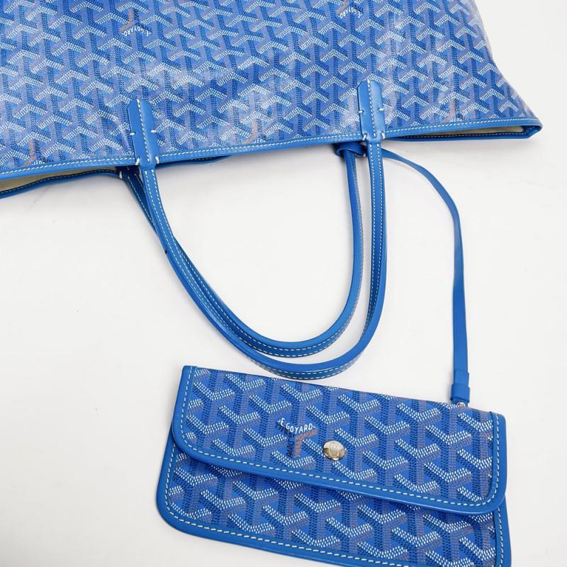 Goyard St. Louis Sky Blue GM Tote (NWT) - Image 3