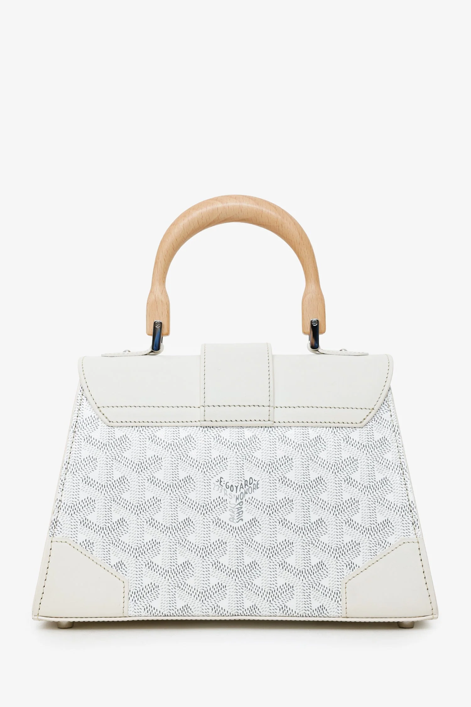Goyard White Goyardine Saigon Mini Top Handle With Strap - Image 2
