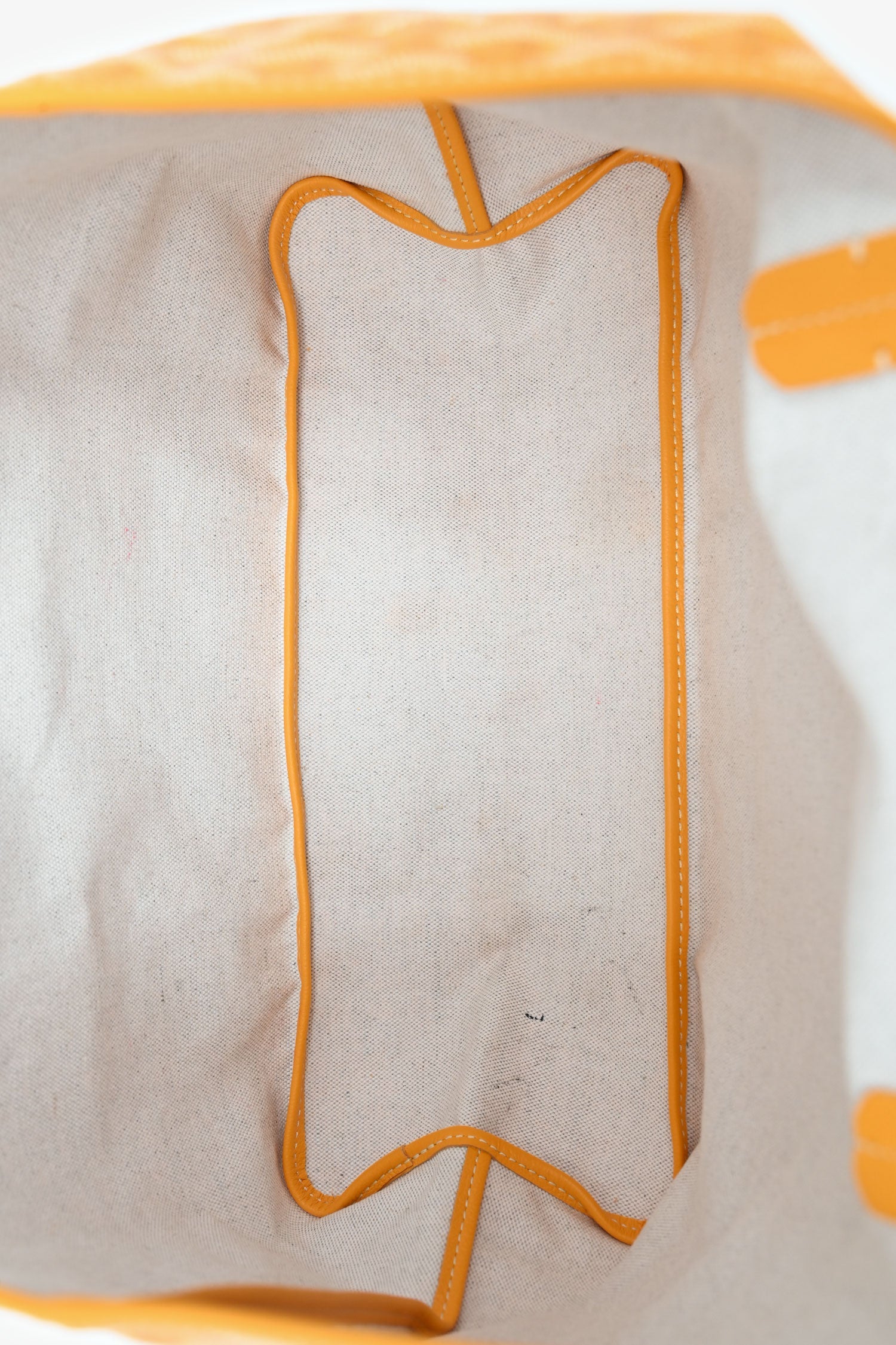 Goyard Yellow Canvas St. Louis PM Tote with Pouch - Image 6