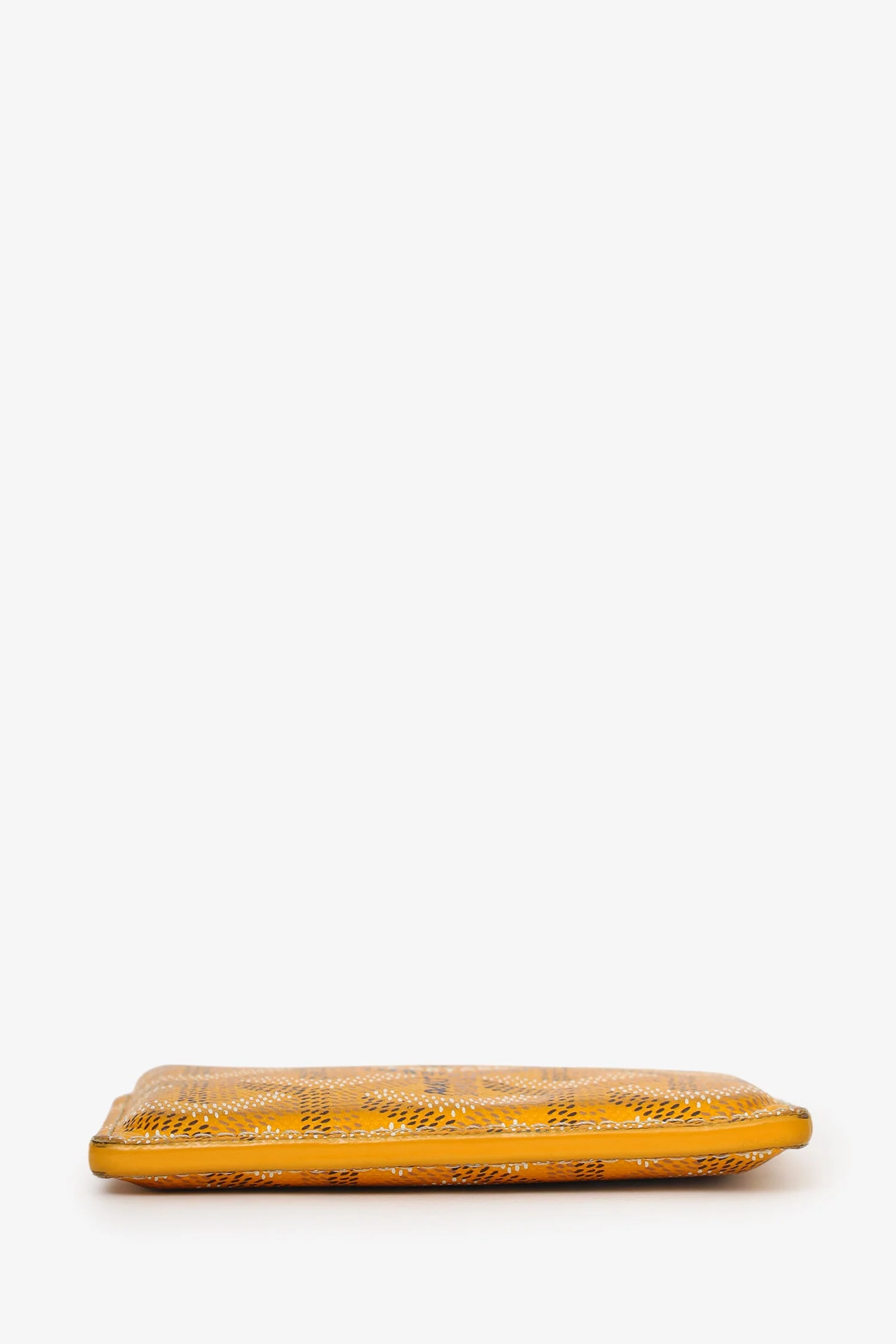 Goyard Yellow Goyardine Leather 'Saint-Sulpice' Card Holder - Image 5