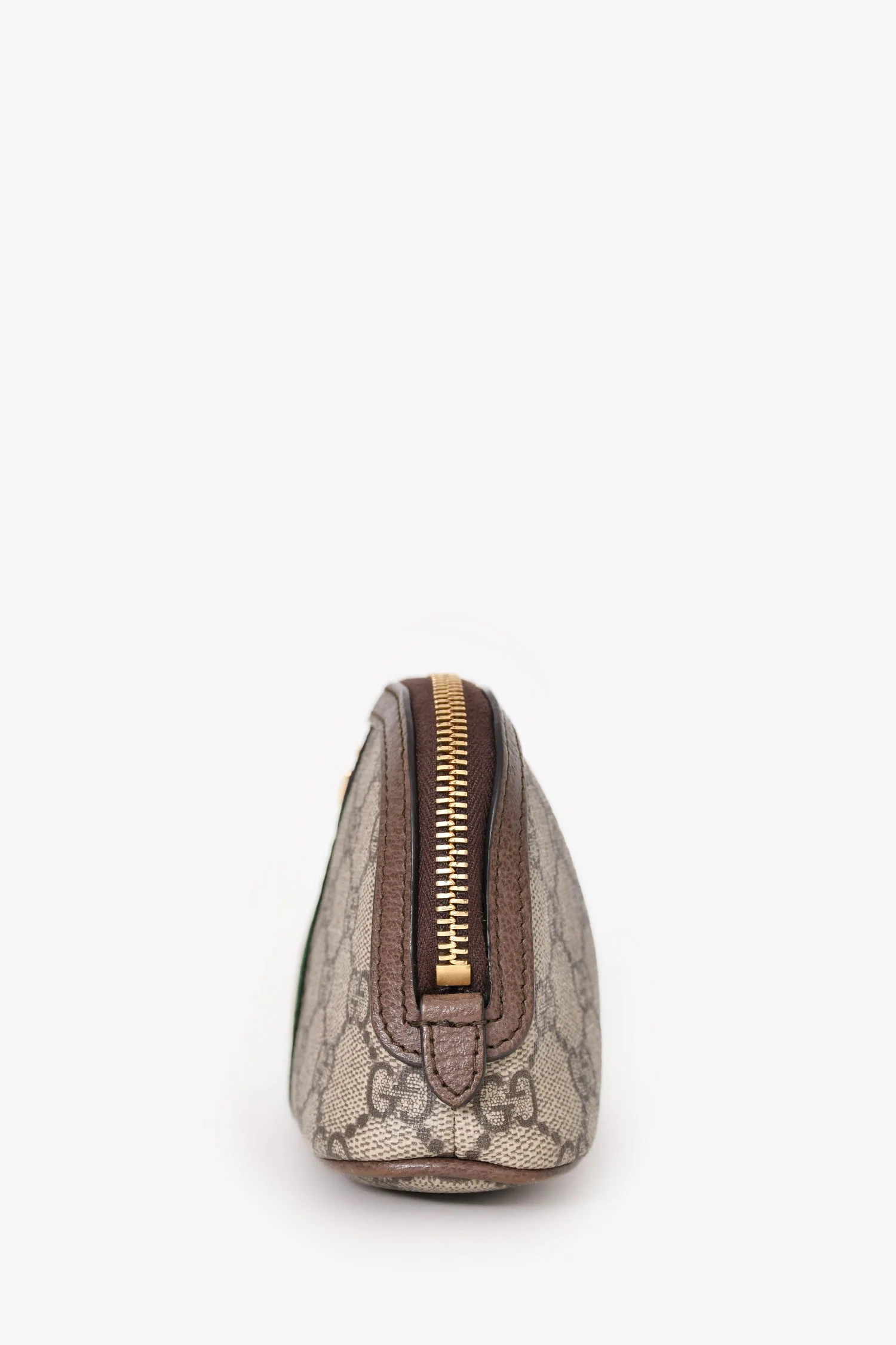 Gucci Beige/Brown Canvas/Leather Trim GG Ophidia Cosmetic Pouch - Image 4