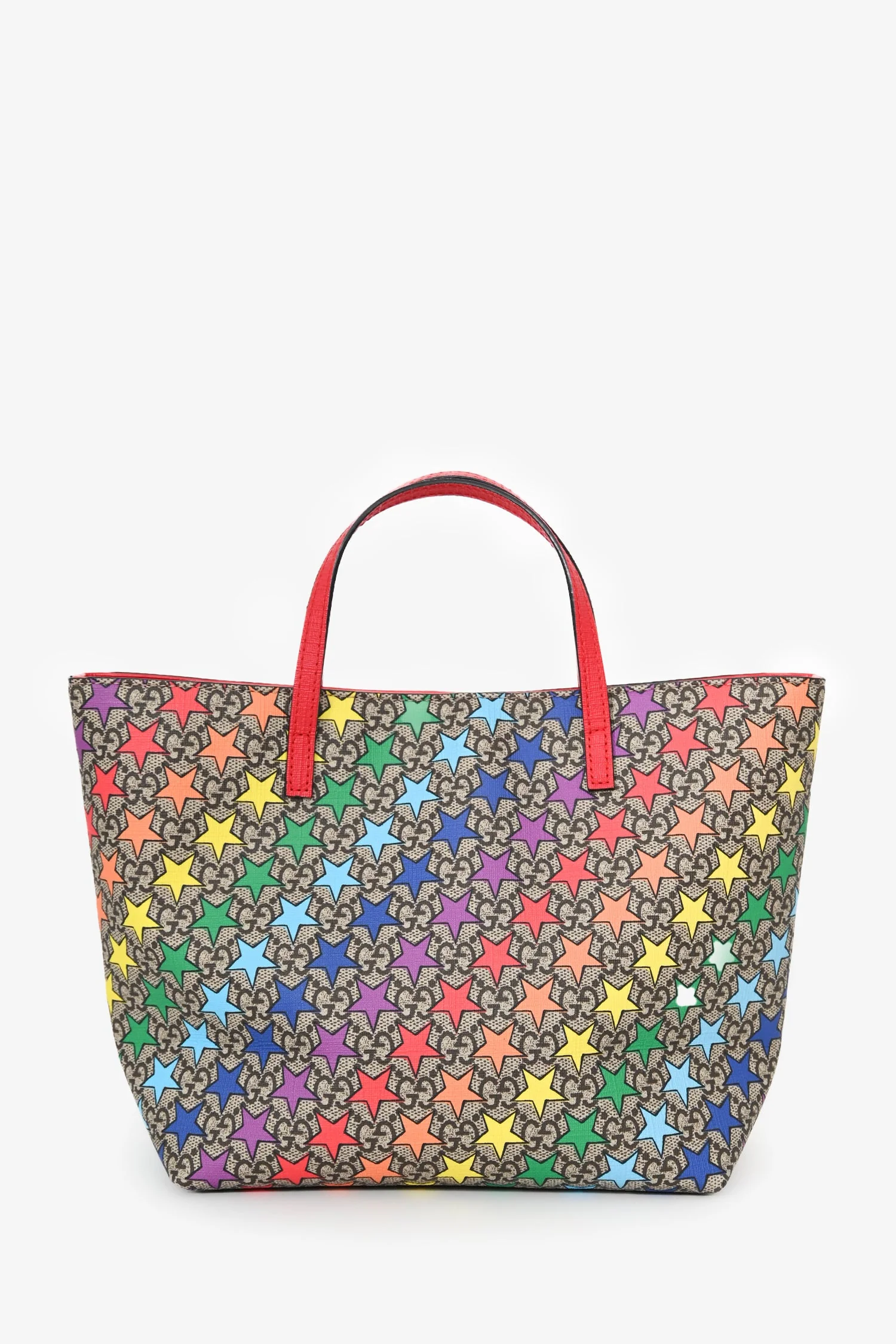 Gucci Beige Canvas GG Supreme Star Tote - Image 2