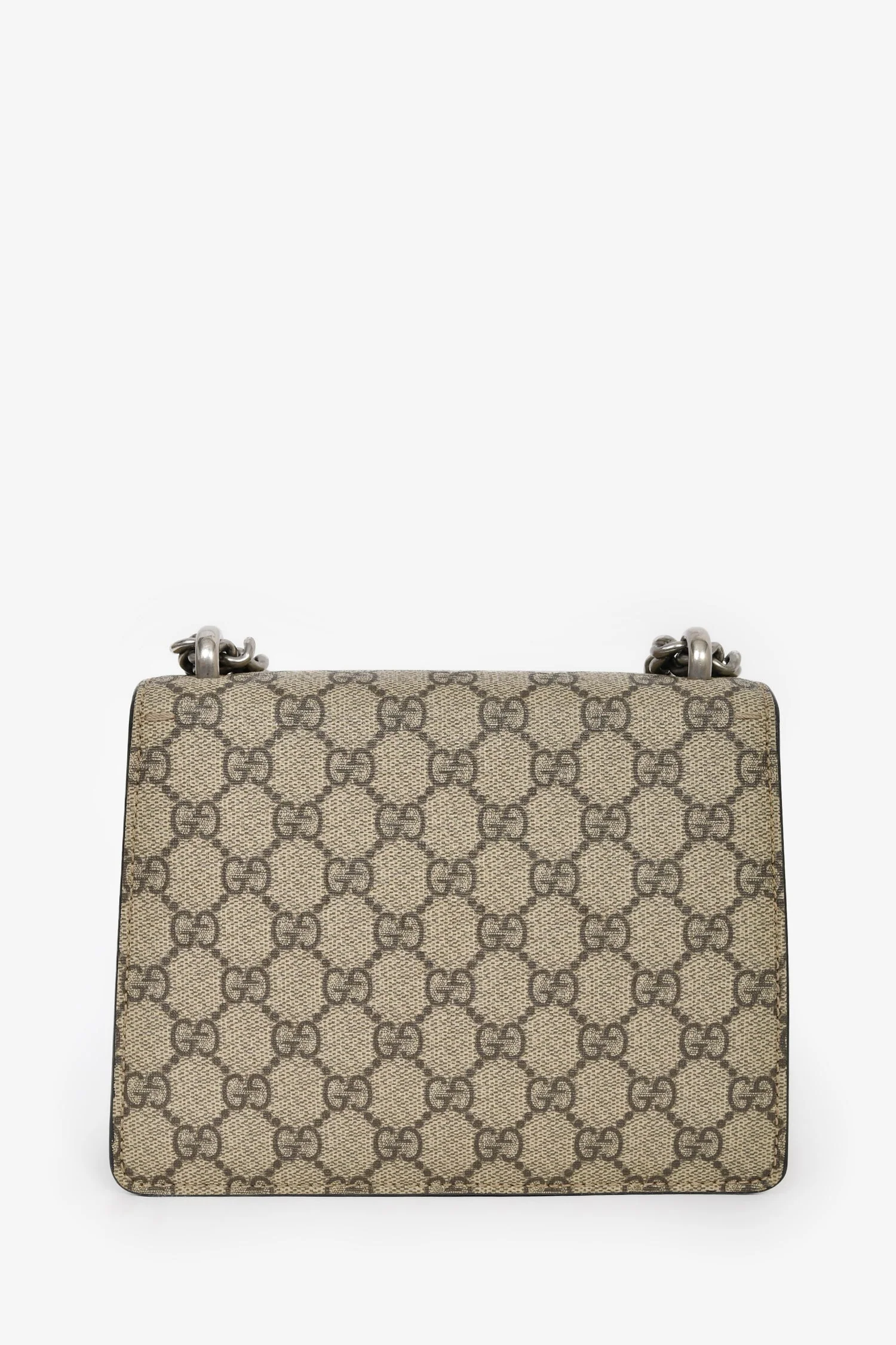 Gucci Beige Canvas/Leather Mini Dionysus Chain Shoulder Bag - Image 2