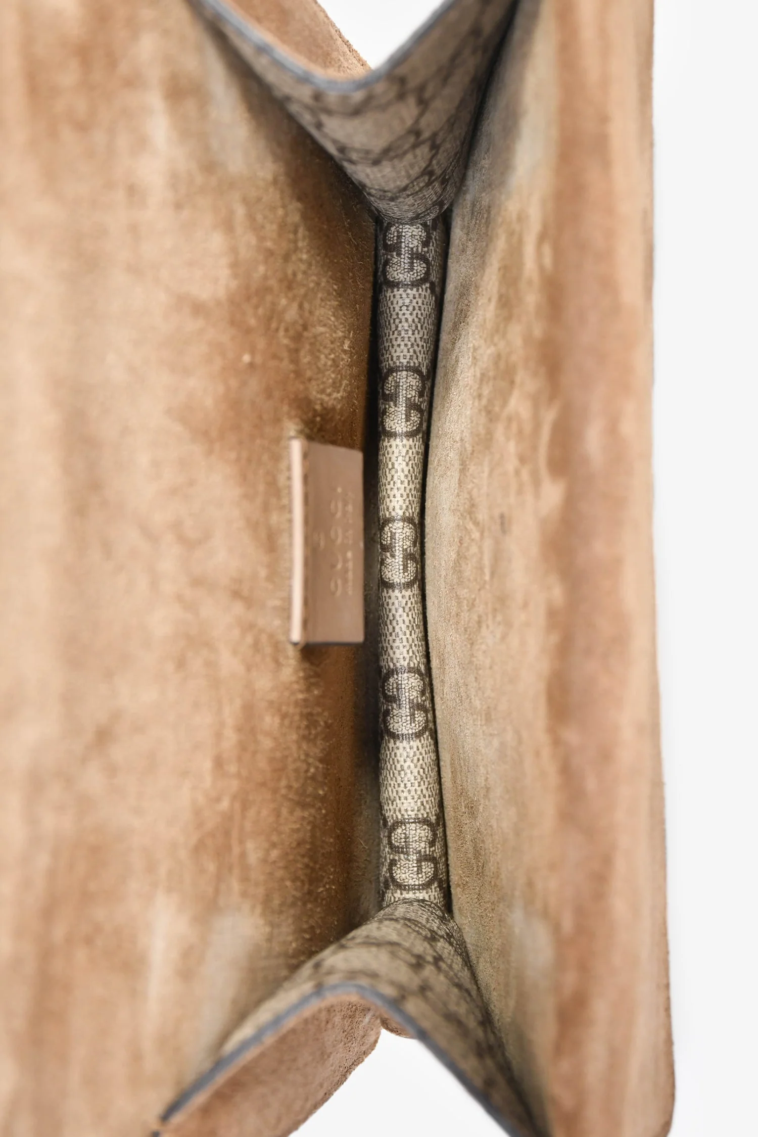 Gucci Beige Canvas/Leather Mini Dionysus Chain Shoulder Bag - Image 7