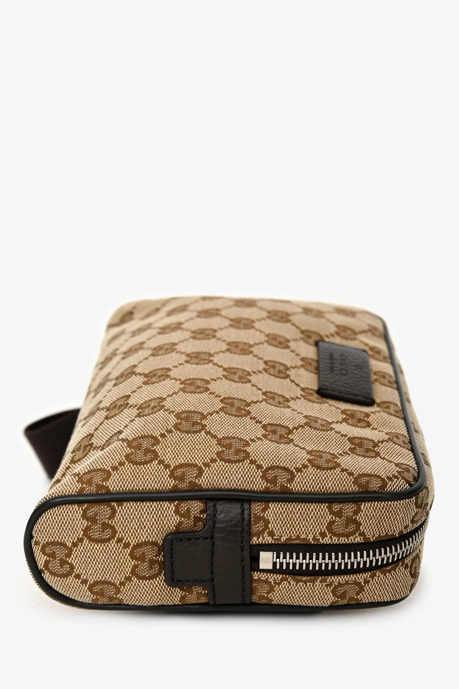 Gucci Beige/Dark Brown GG Canvas Belt Bag - Image 3