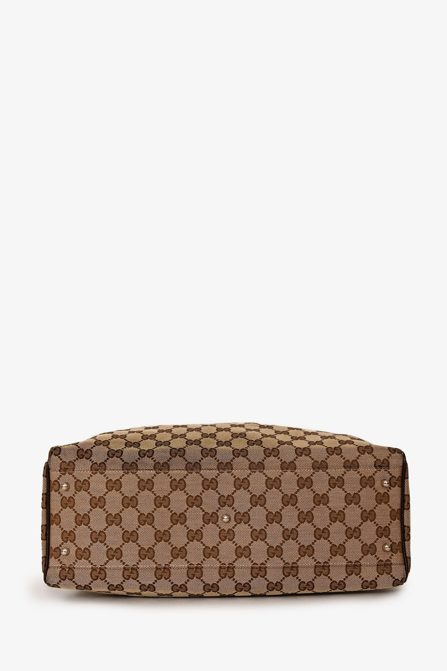 Gucci Beige GG Canvas Web Top Handle Pop Tote - Image 5