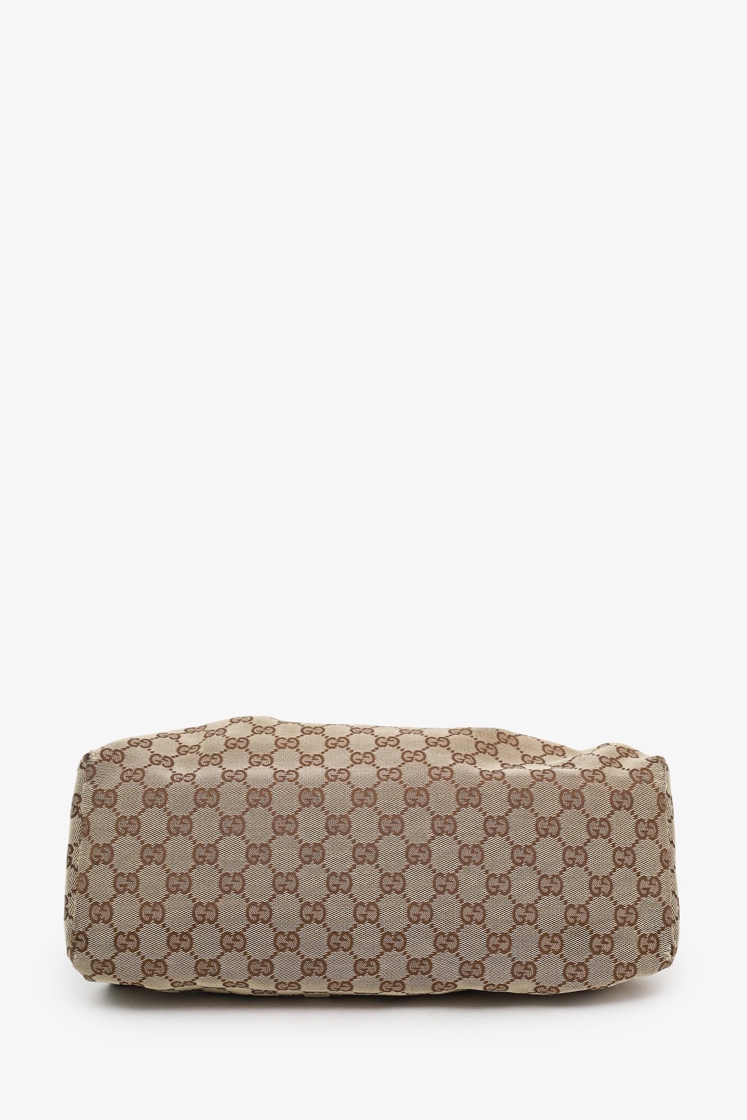 Gucci Beige GG Canvas Wooden Handle Satchel - Image 5