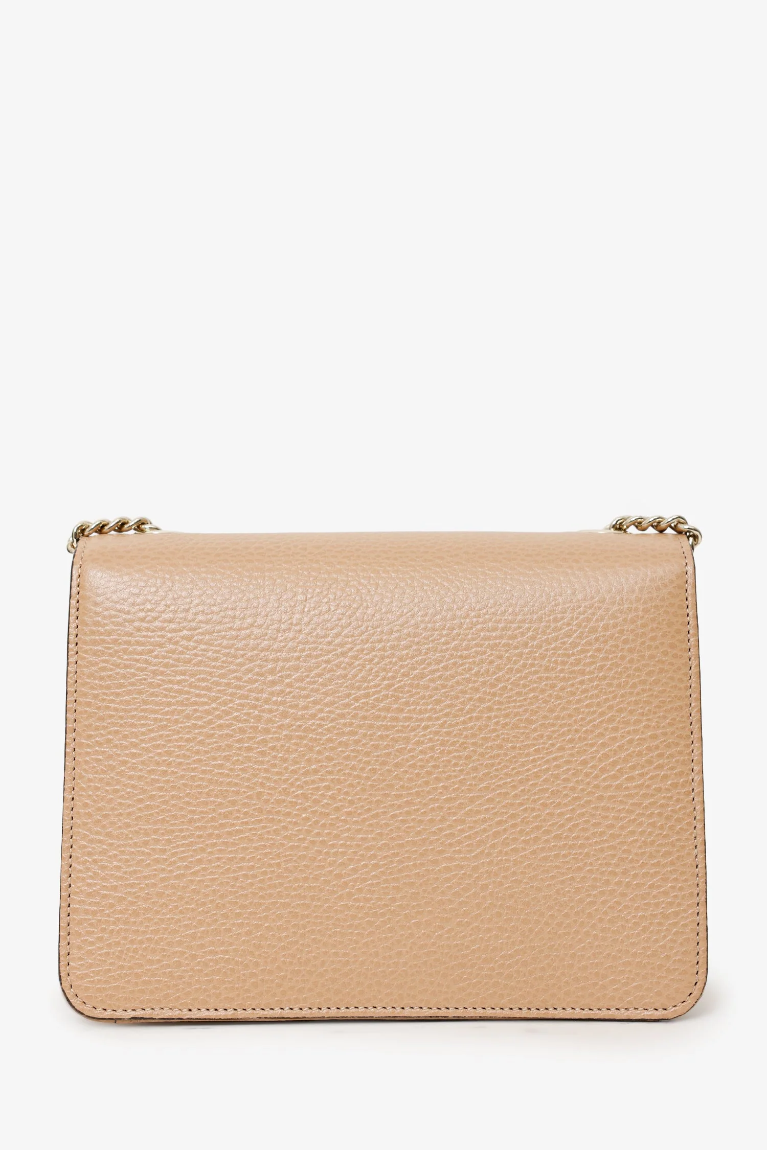 Gucci Beige Leather Interlocking G Small Dollar Crossbody Bag - Image 3