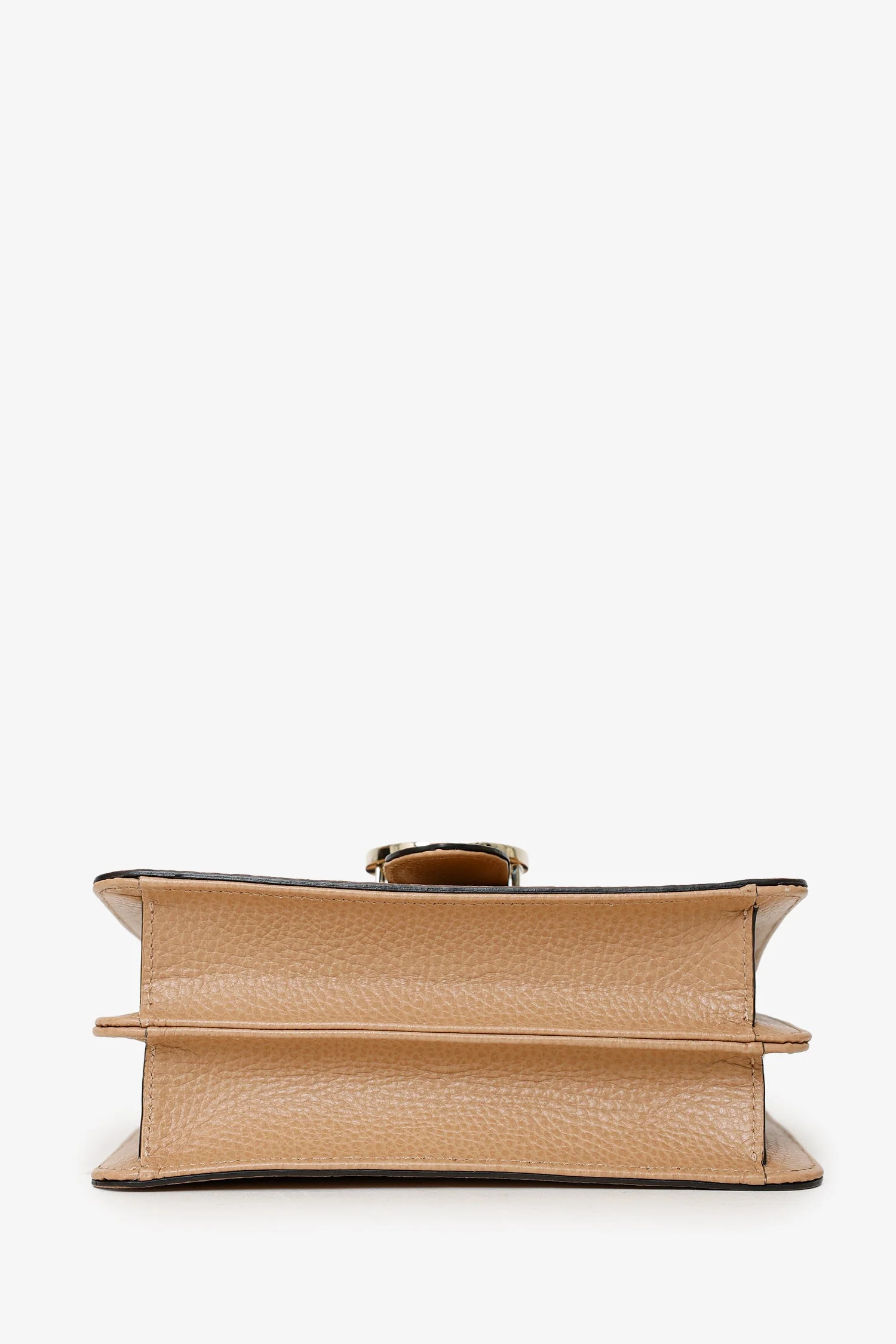 Gucci Beige Leather Interlocking G Small Dollar Crossbody Bag - Image 5