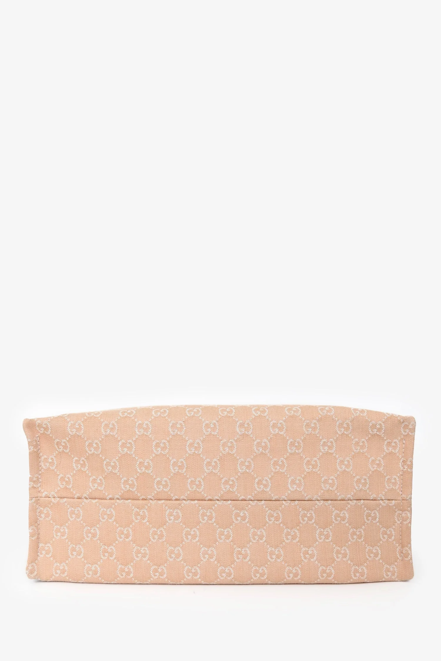 Gucci Beige Monogram Denim Ophidia Large Shopper Tote with Pouch - Image 5