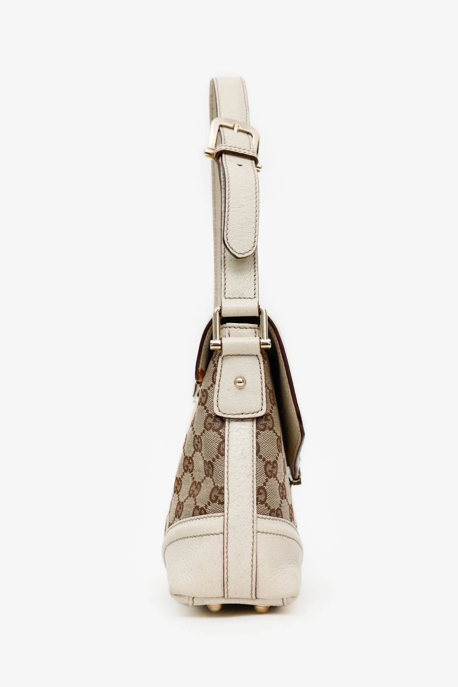 Gucci Beige Ophidia GG Web Shoulder Bag - Image 3
