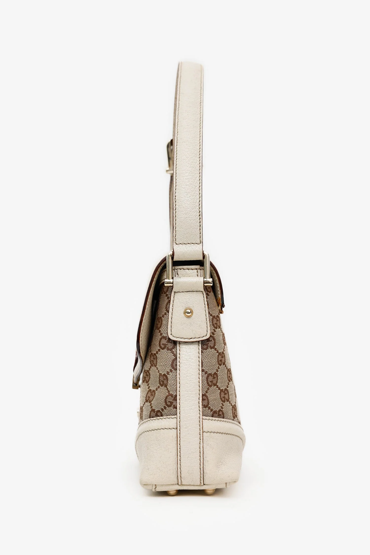 Gucci Beige Ophidia GG Web Shoulder Bag - Image 4