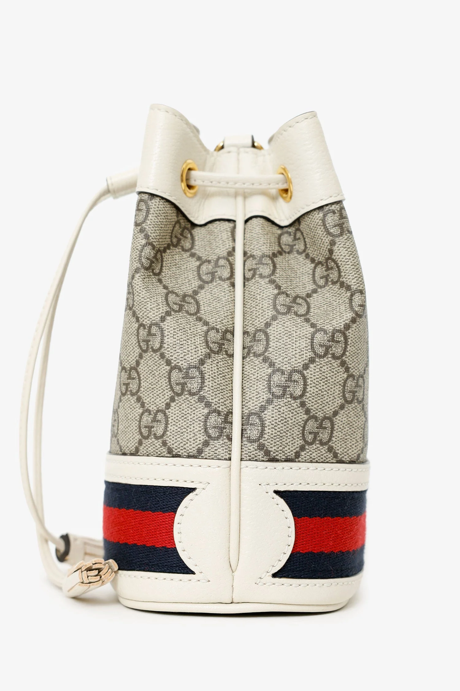 Gucci Beige Ophidia Mini GG Bucket Bag - Image 3