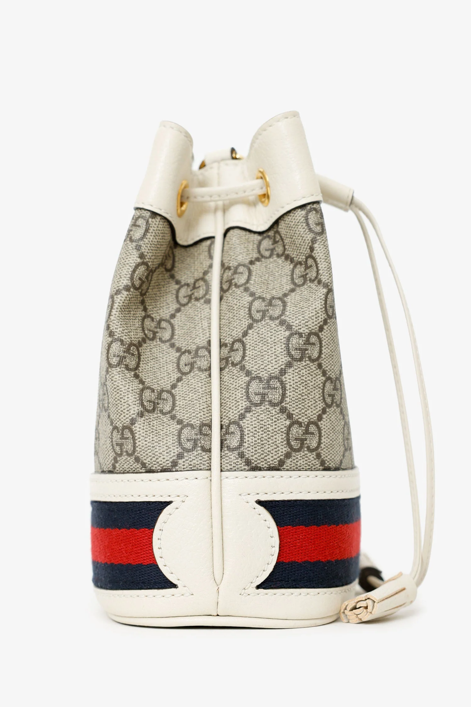 Gucci Beige Ophidia Mini GG Bucket Bag - Image 4