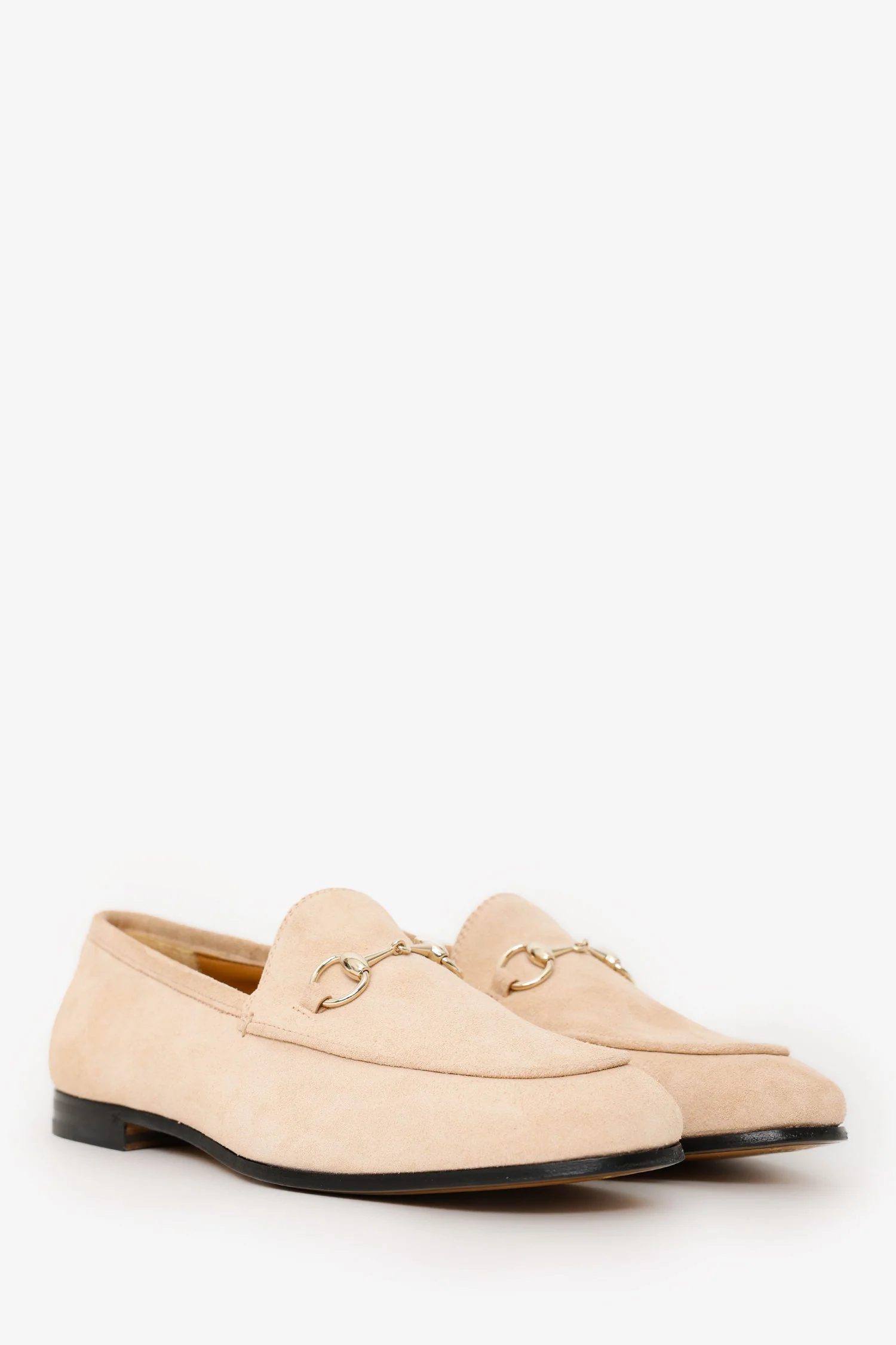 Gucci Beige Suede 'Jordaan' Loafer Size 37.5 - Image 2