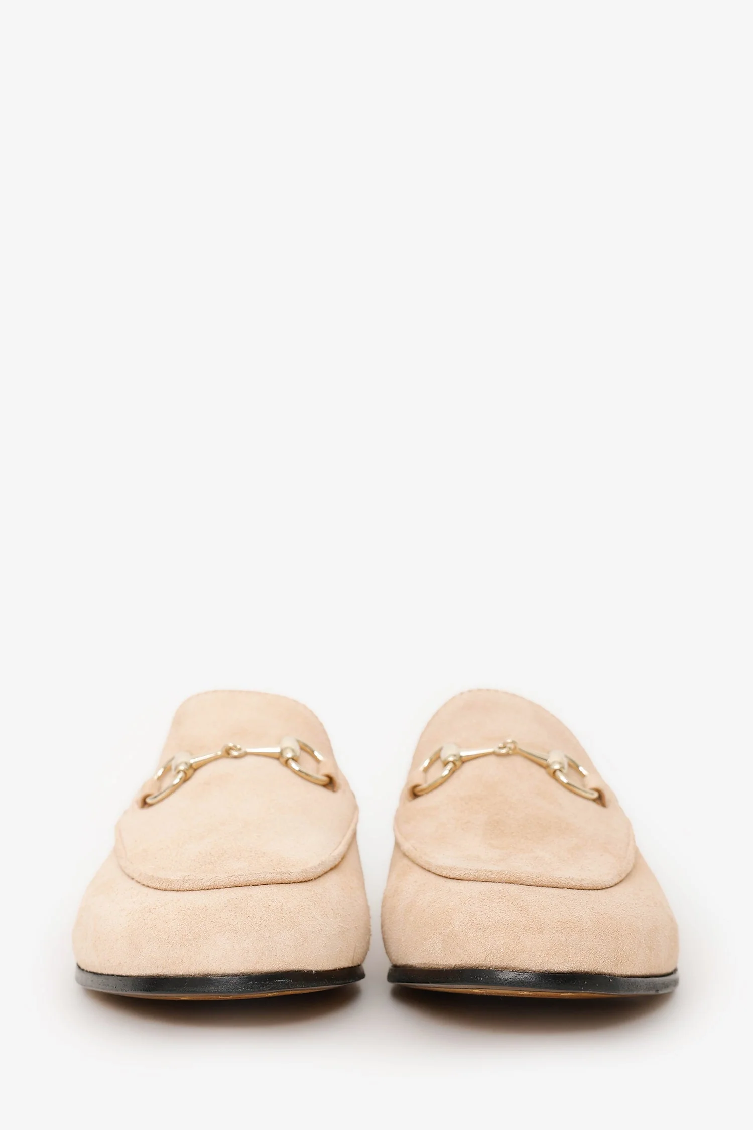 Gucci Beige Suede 'Jordaan' Loafer Size 37.5 - Image 3