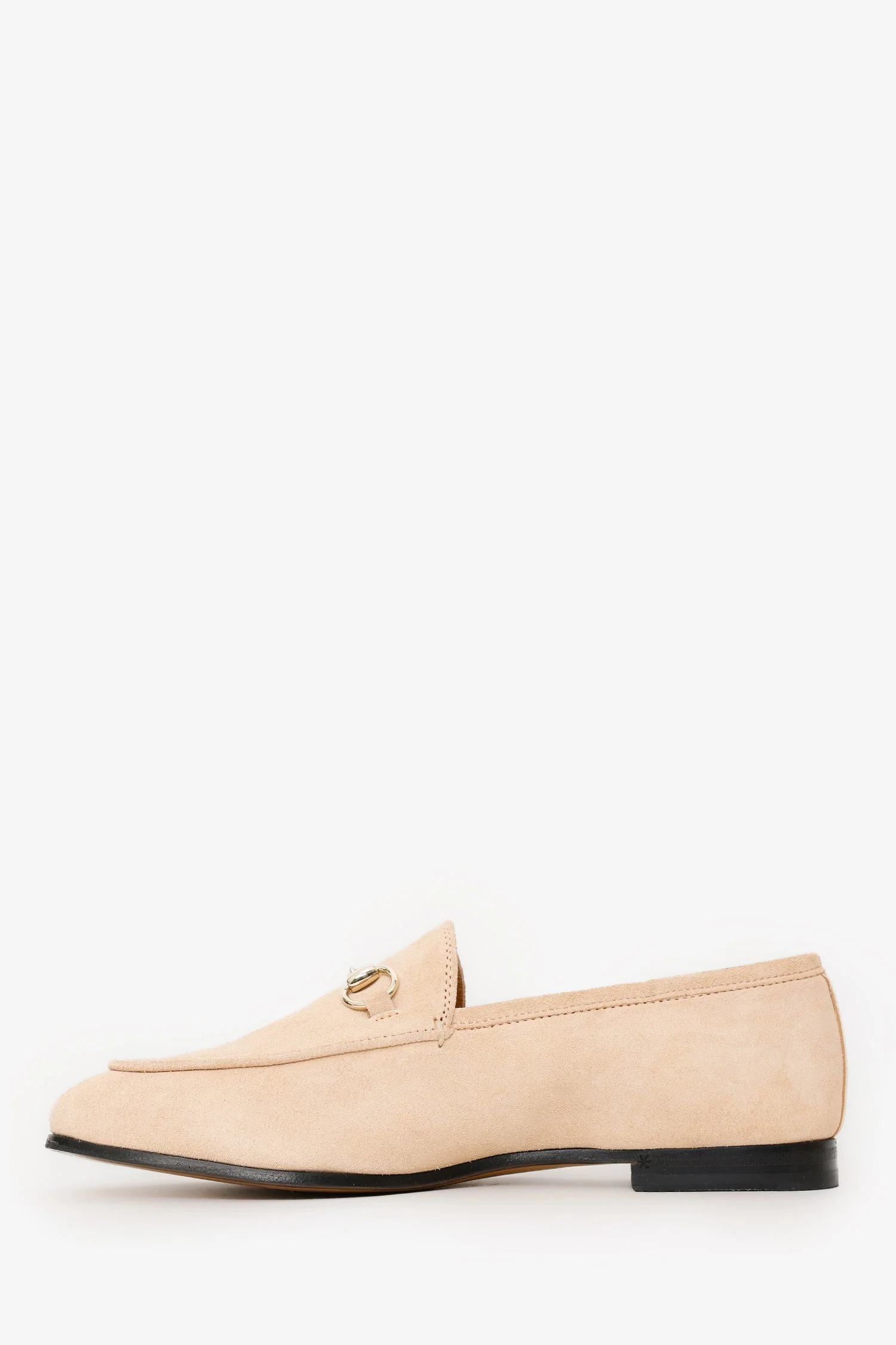 Gucci Beige Suede 'Jordaan' Loafer Size 37.5 - Image 4