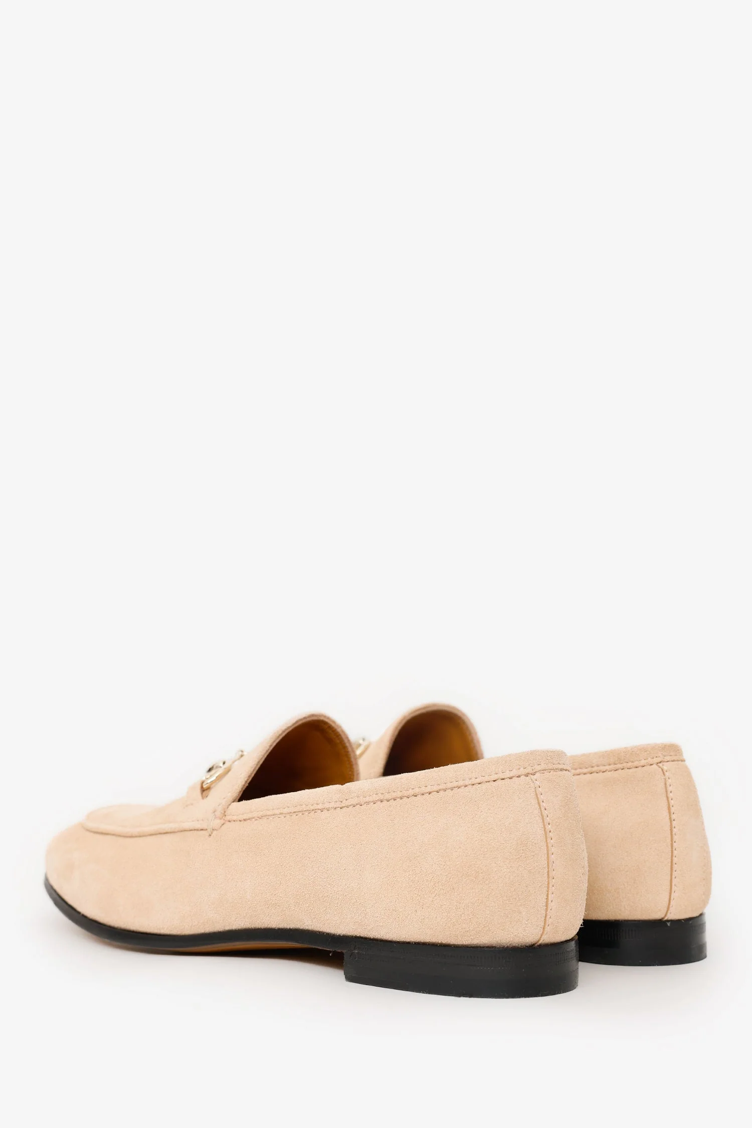 Gucci Beige Suede 'Jordaan' Loafer Size 37.5 - Image 5