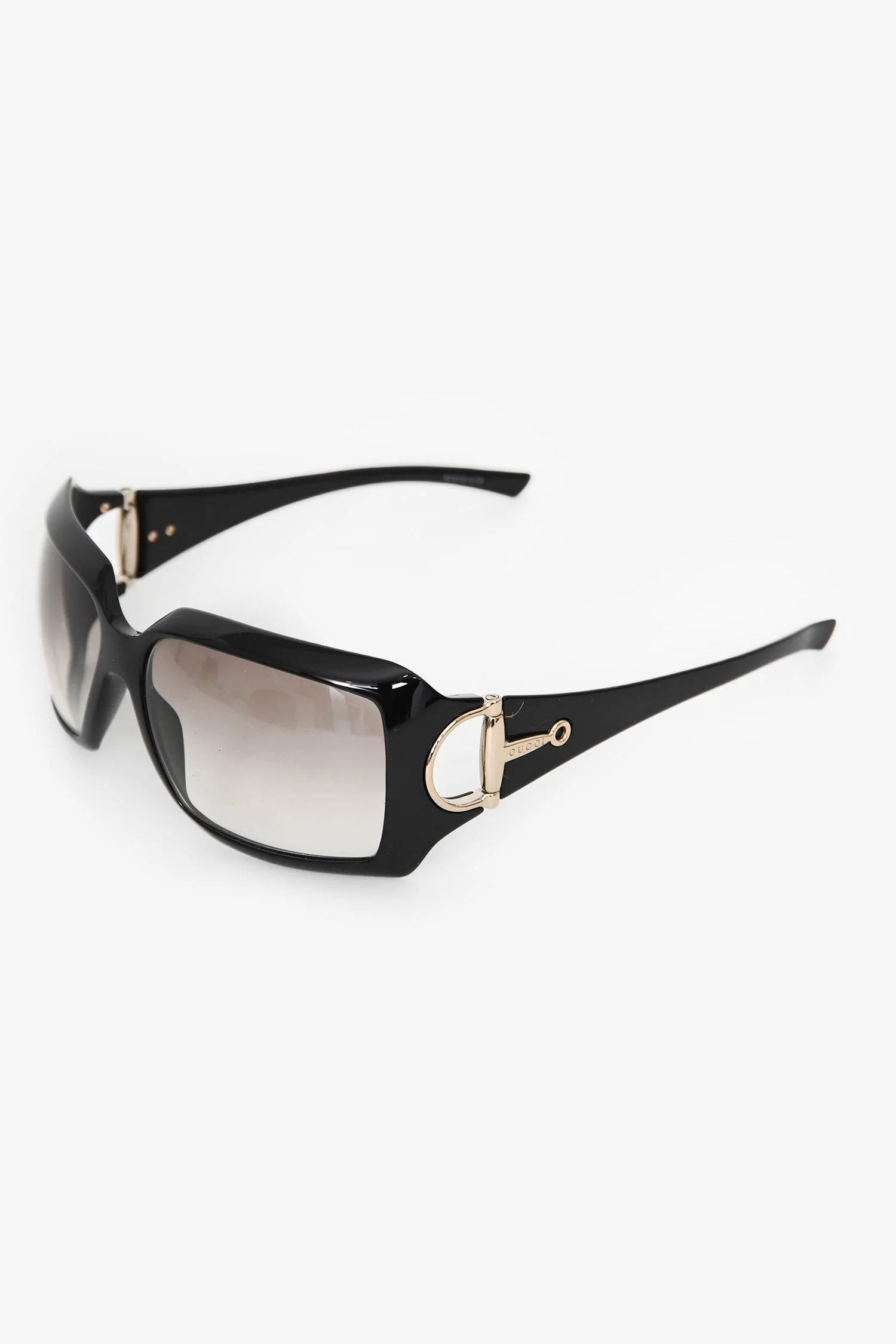 Gucci Black Acetate Horsebit Square Sunglasses - Image 2