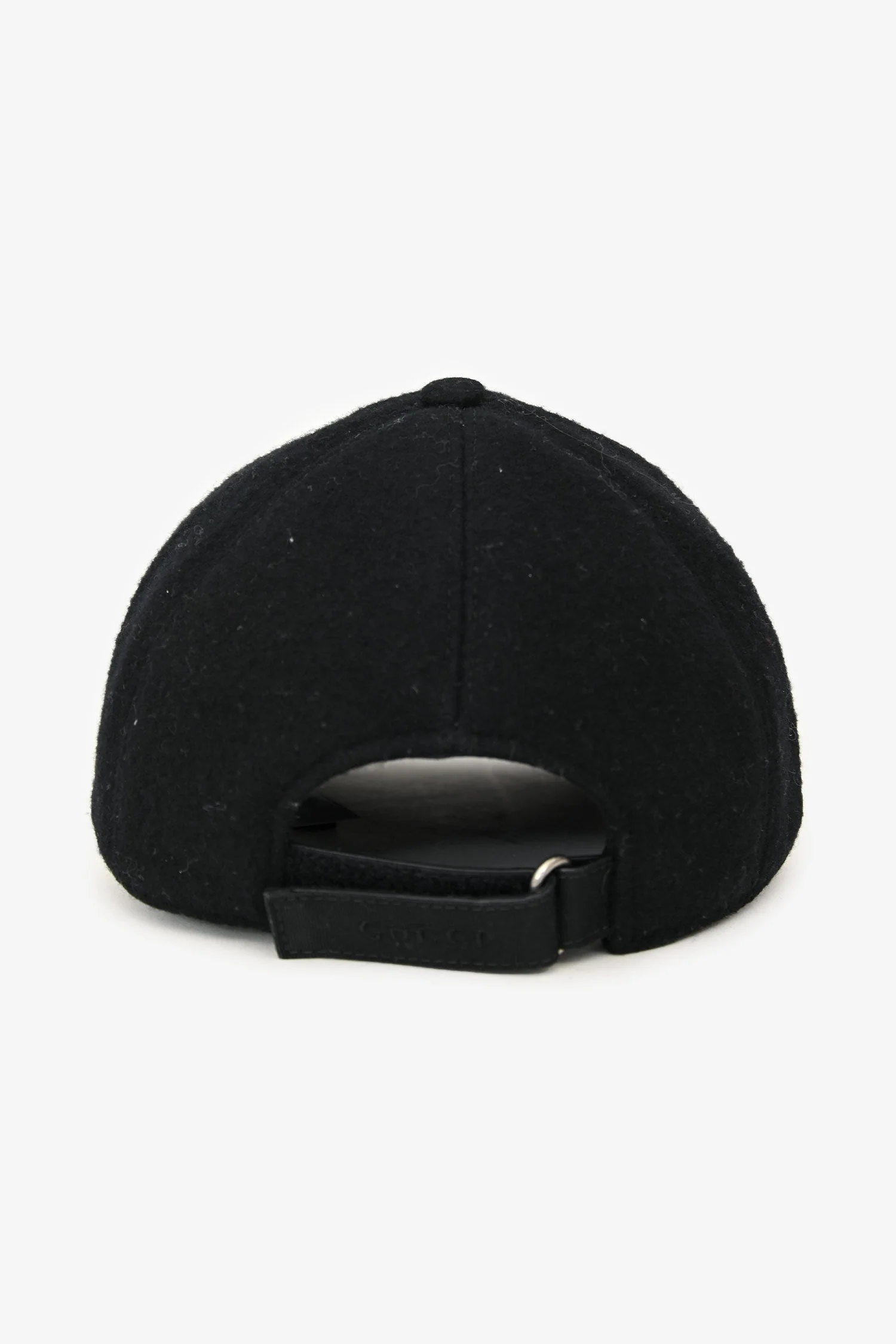 Gucci Black Felt Snake/Bee Patch Hat Size L - Image 3