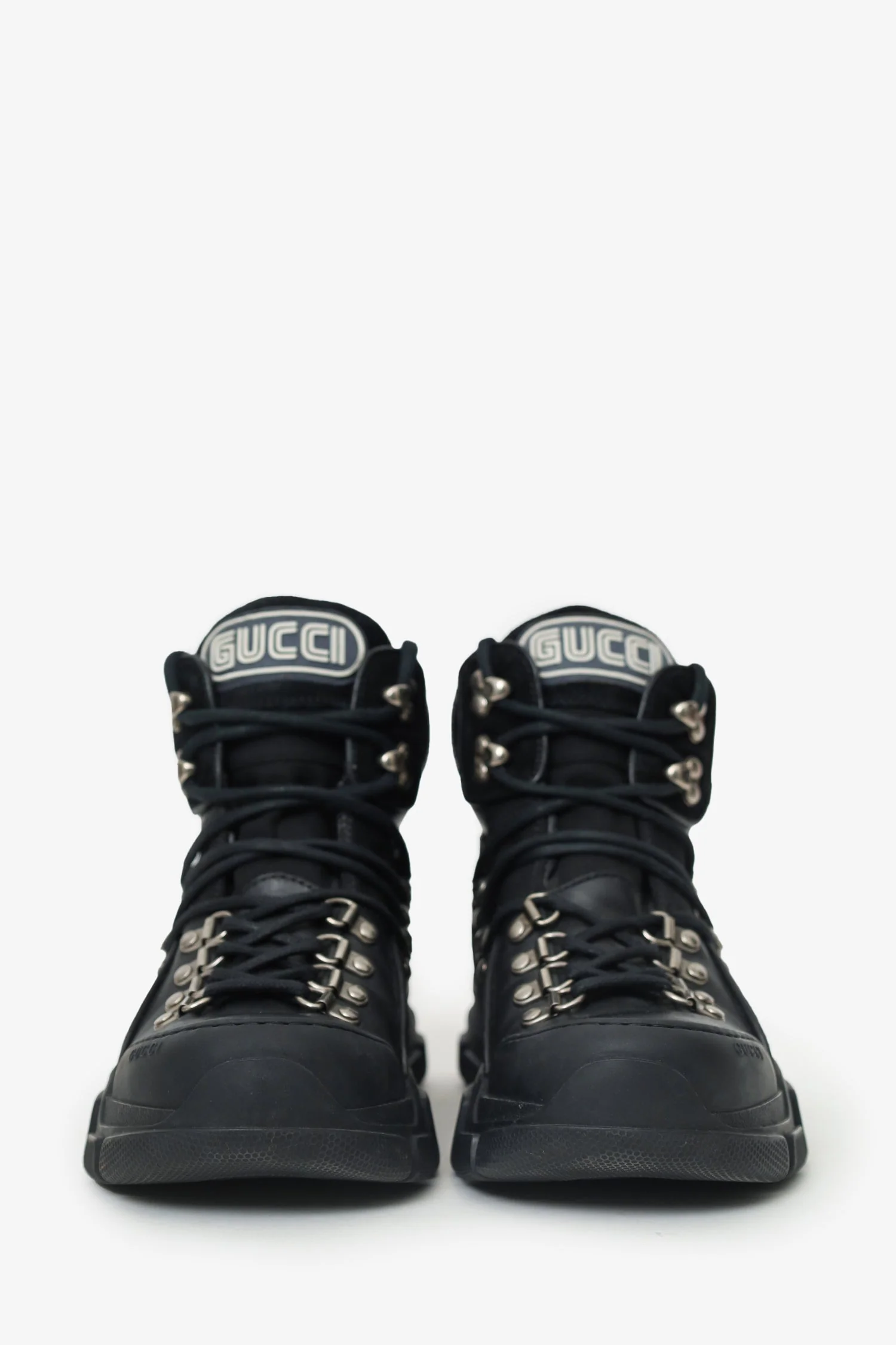 Gucci Black Flashtrek High Miliatry Boot Size 38 - Image 3
