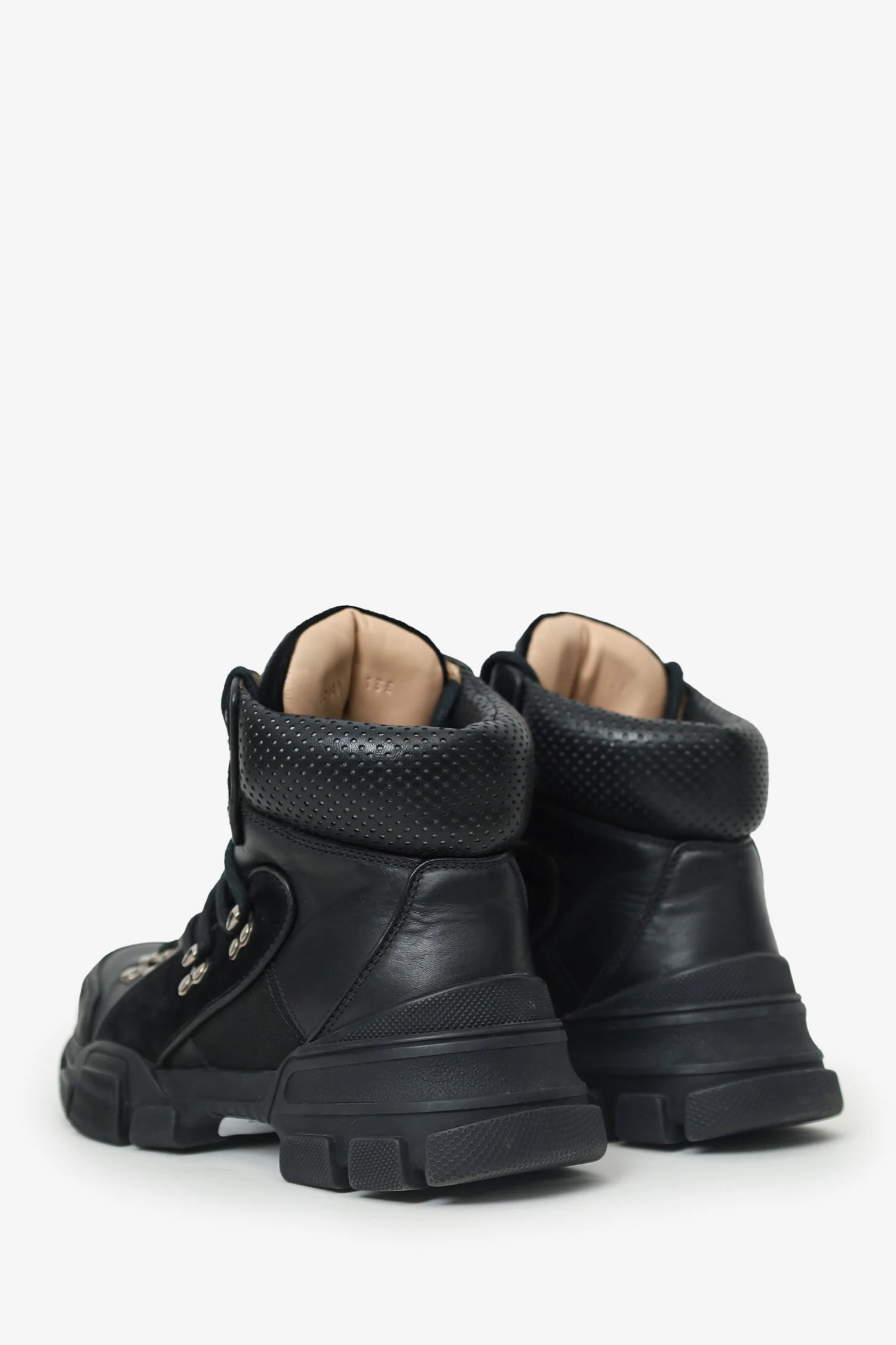 Gucci Black Flashtrek High Miliatry Boot Size 38 - Image 4