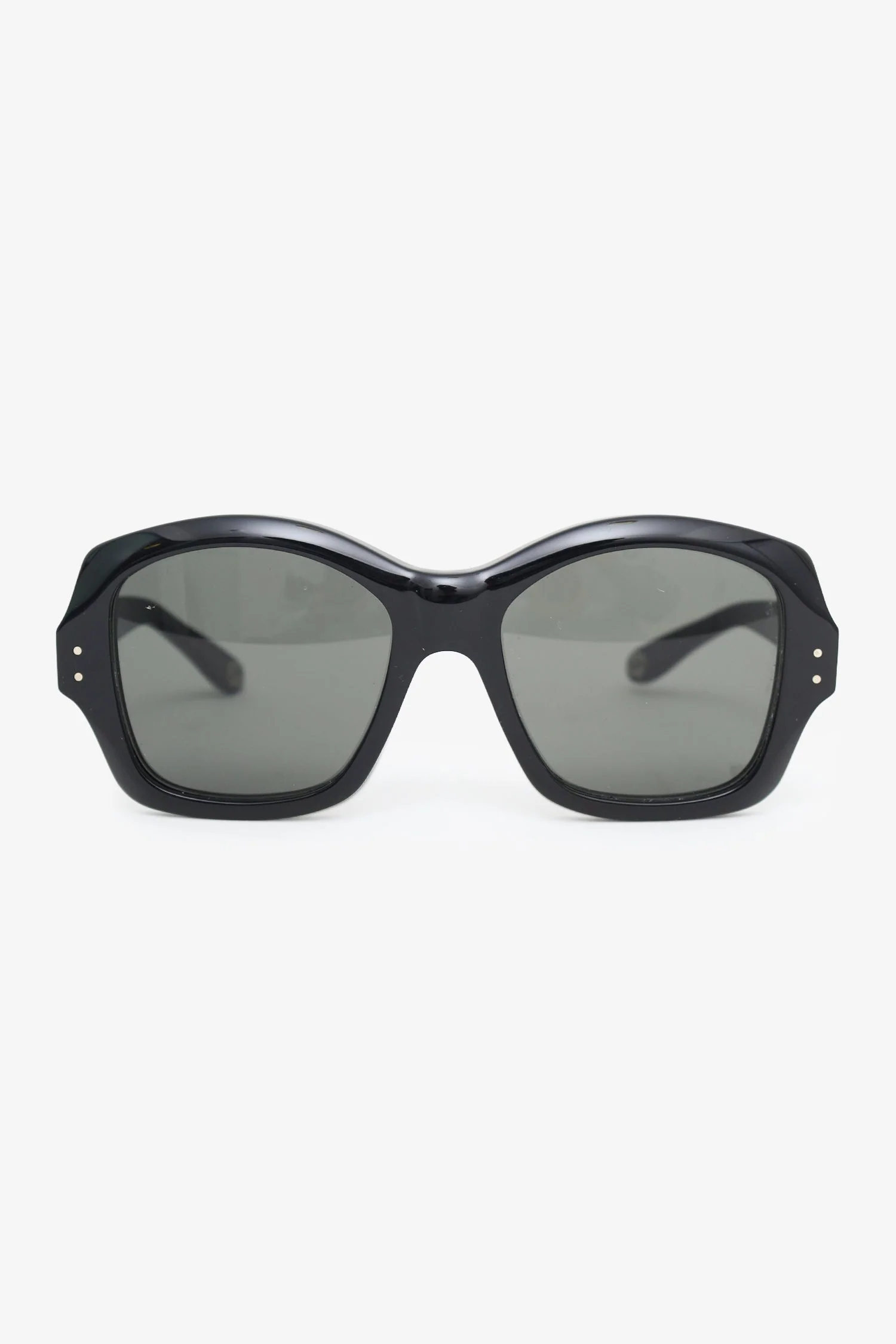 Gucci Black Frame Logo Square Sunglasses