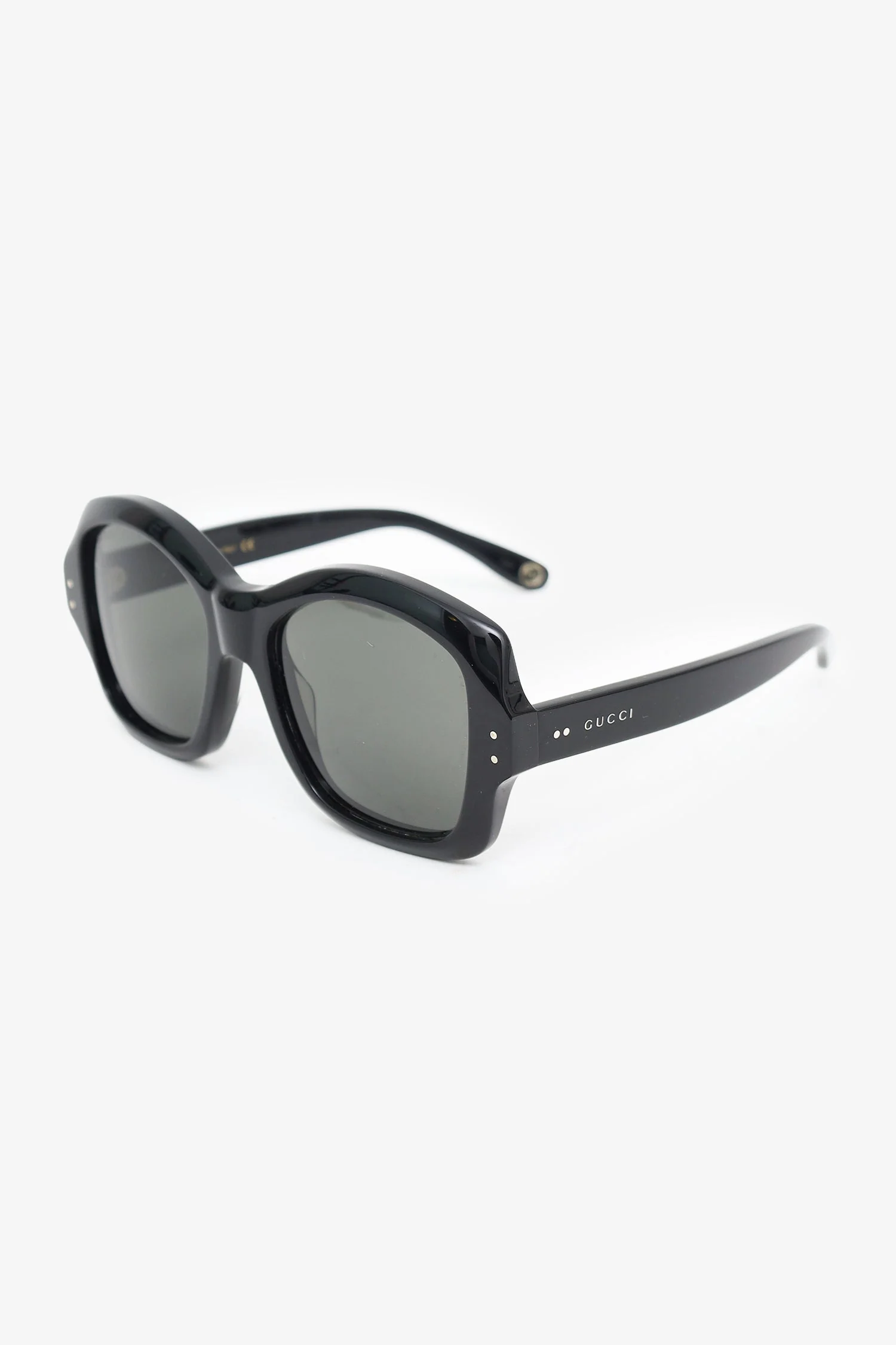 Gucci Black Frame Logo Square Sunglasses - Image 2