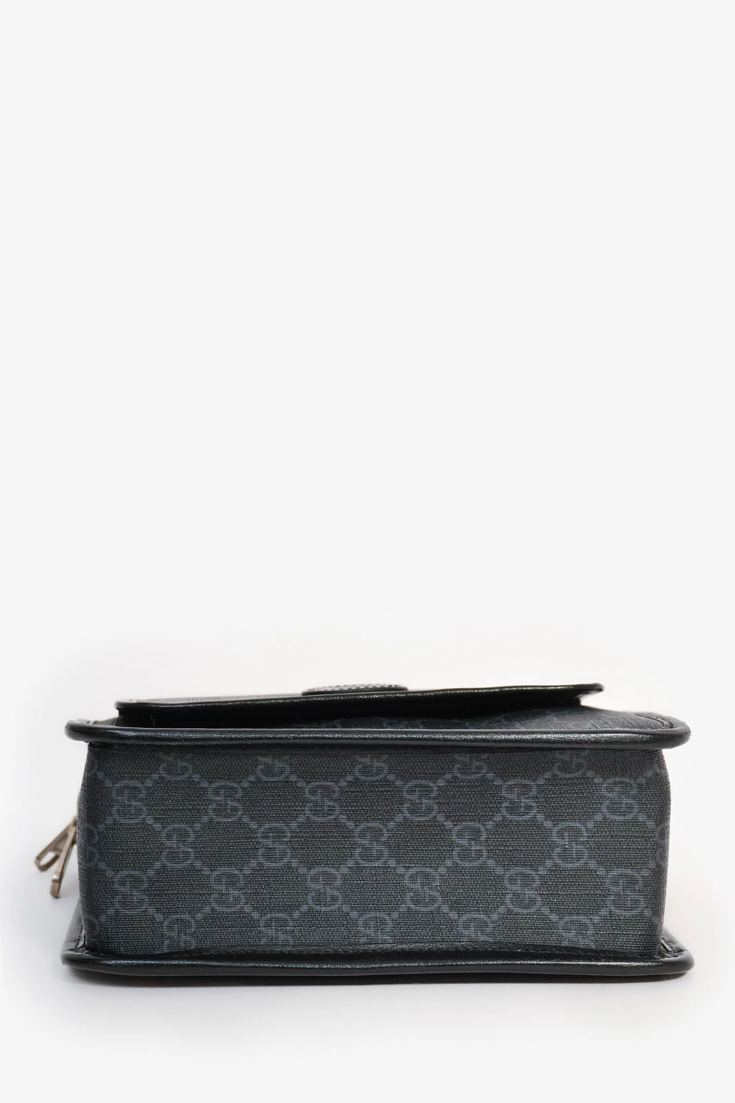 Gucci Black GG Canvas Messenger Bag - Image 5