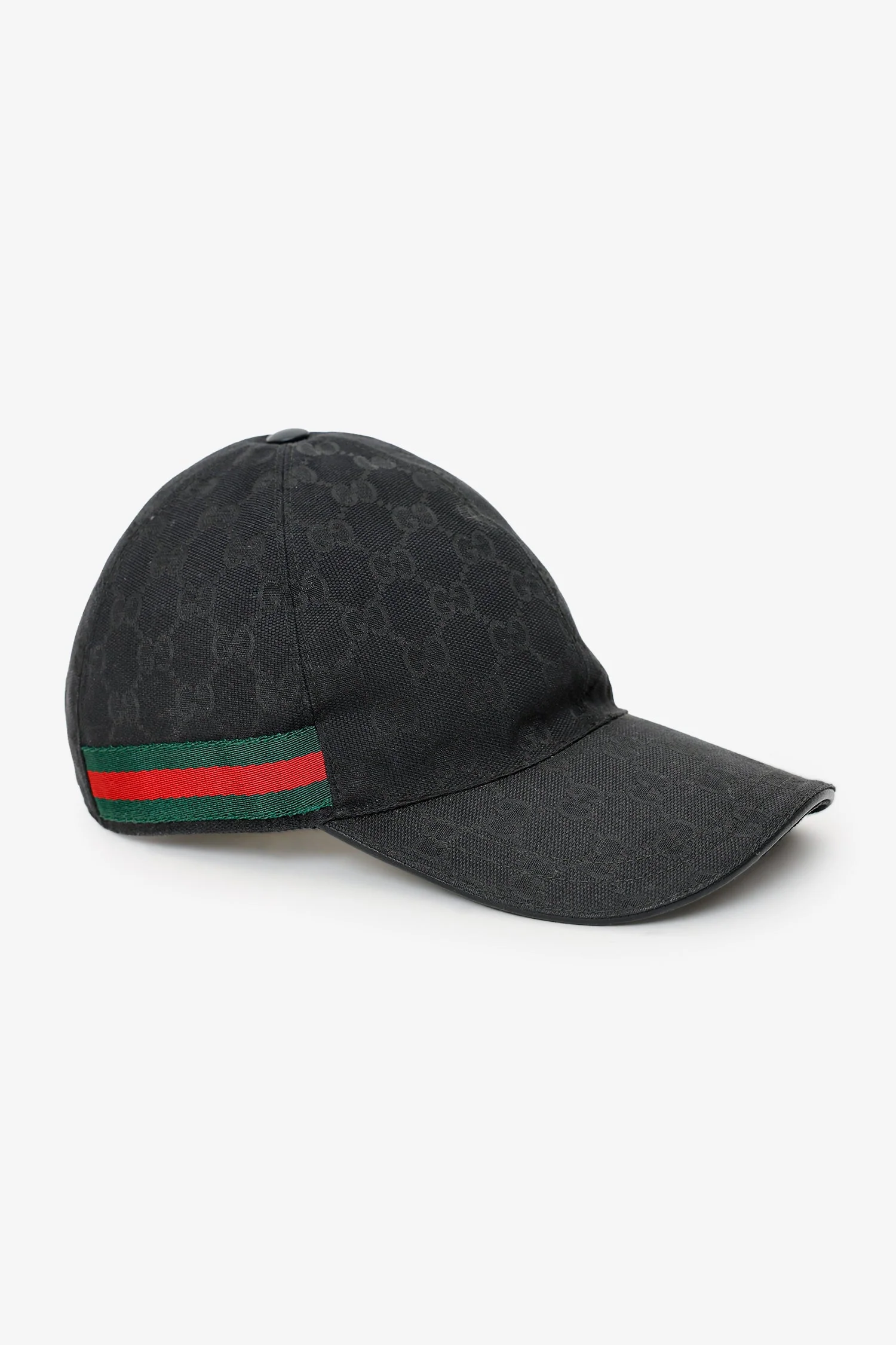Gucci Black GG Canvas Web Baseball Cap Size L - Image 2