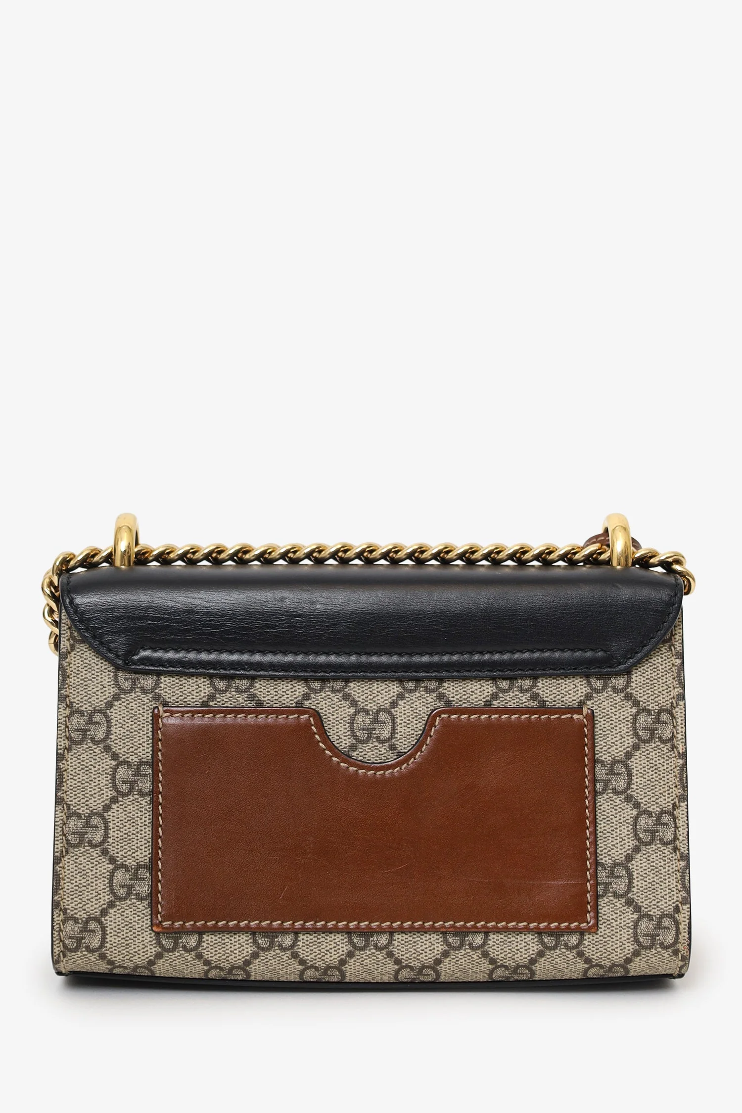 Gucci Black Guccissima Leather Small Padlock Bag - Image 2