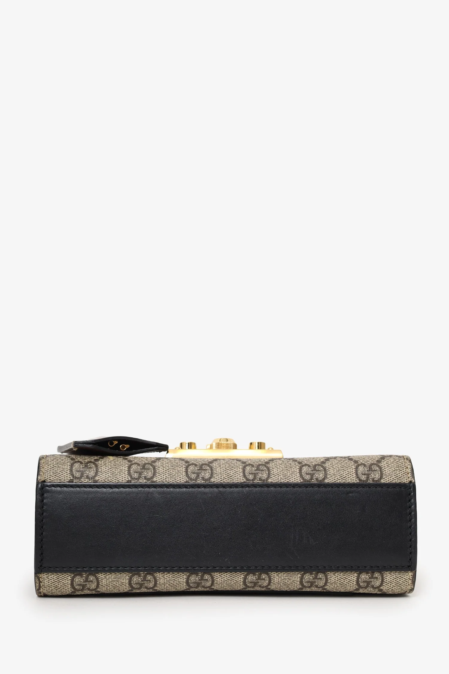 Gucci Black Guccissima Leather Small Padlock Bag - Image 5