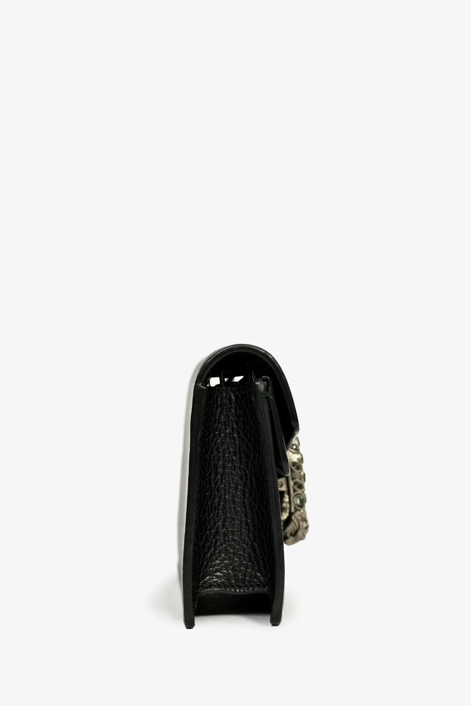 Gucci Black Leather Dionysus Super Mini Crossbody Bag - Image 4