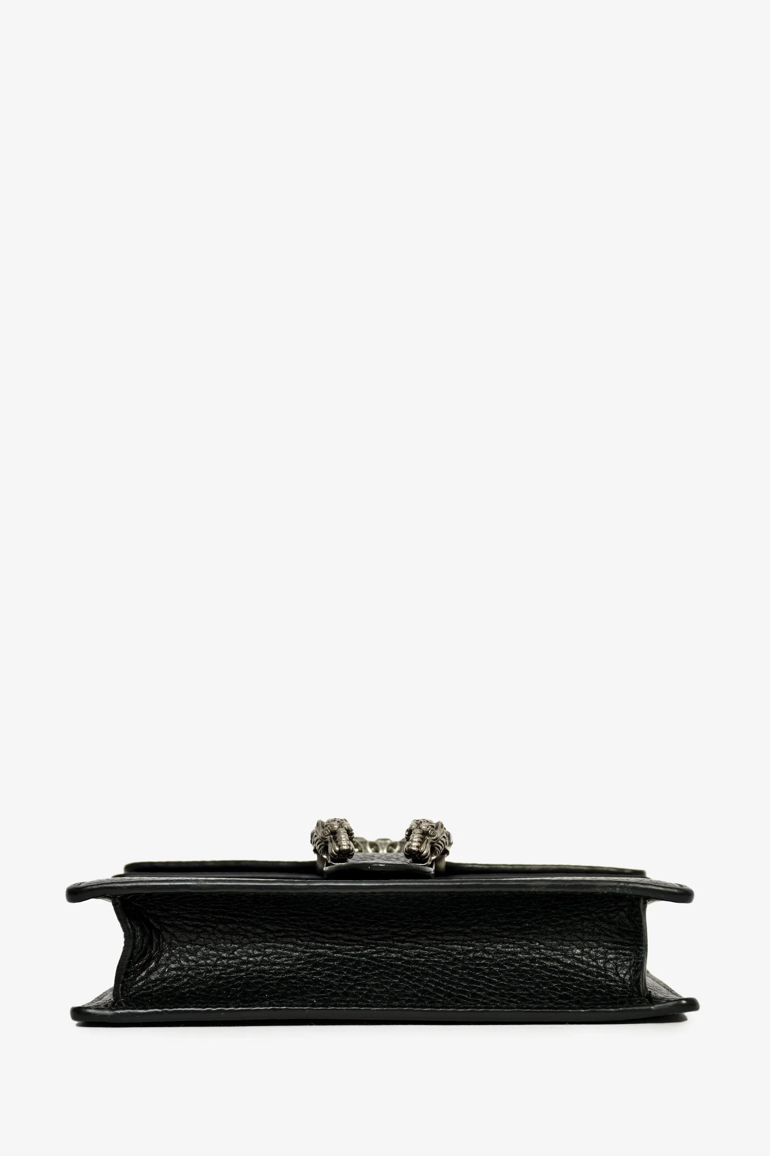 Gucci Black Leather Dionysus Super Mini Crossbody Bag - Image 5