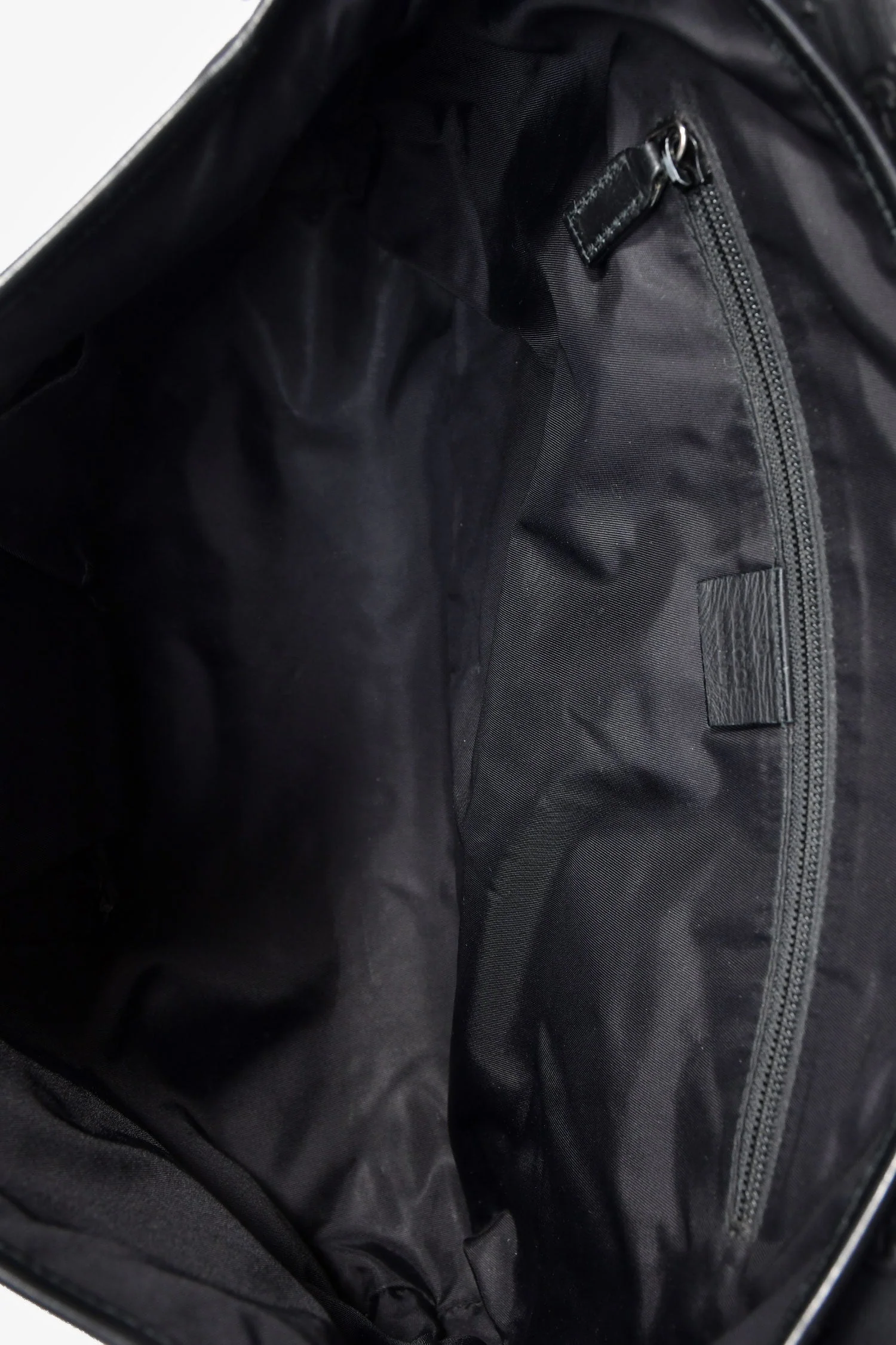 Gucci Black Leather GG Web Detail 'Guccissima' Messenger Bag - Image 6